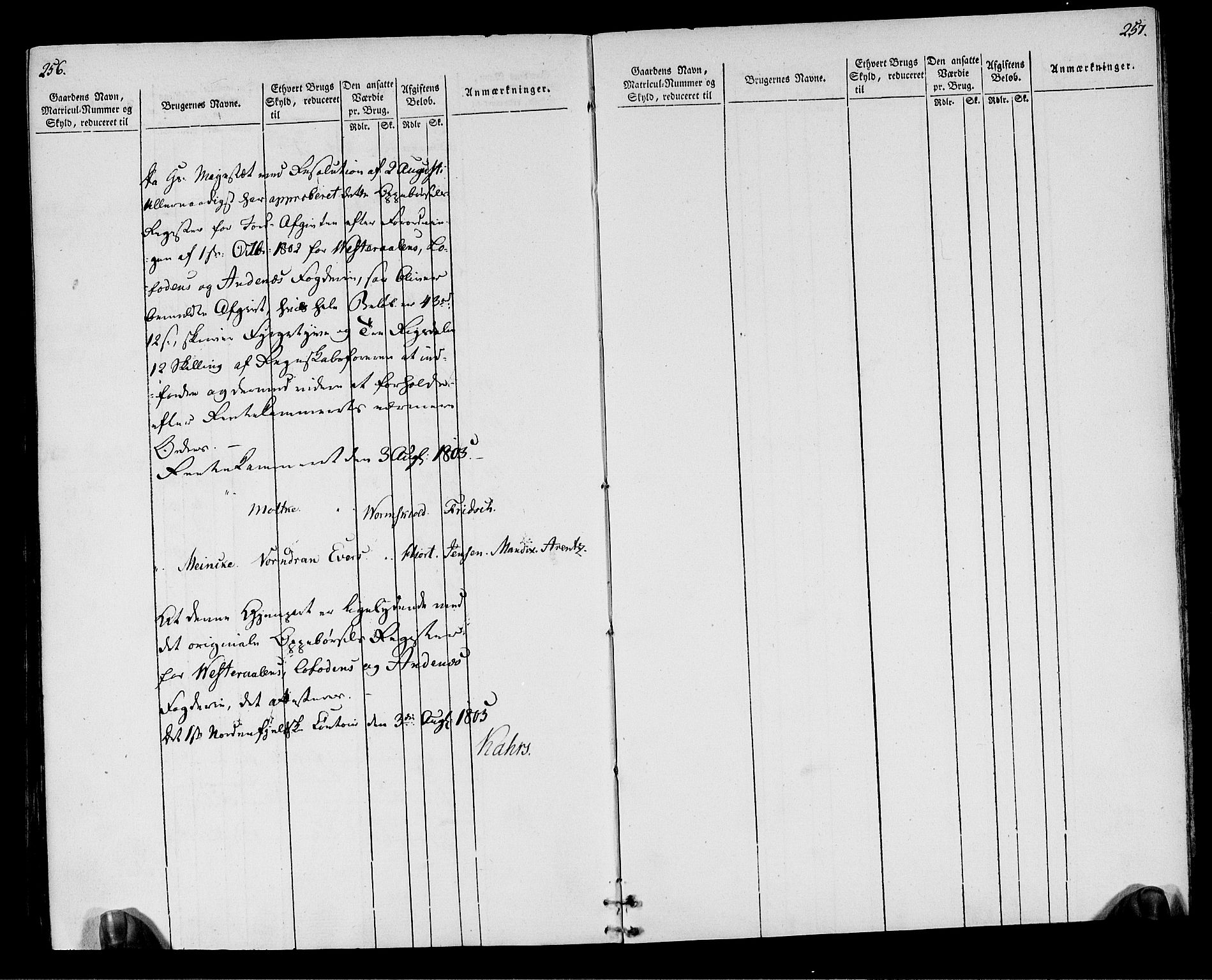 Rentekammeret inntil 1814, Realistisk ordnet avdeling, AV/RA-EA-4070/N/Ne/Nea/L0164: Vesterålen, Andenes og Lofoten fogderi. Oppebørselsregister, 1803, p. 131