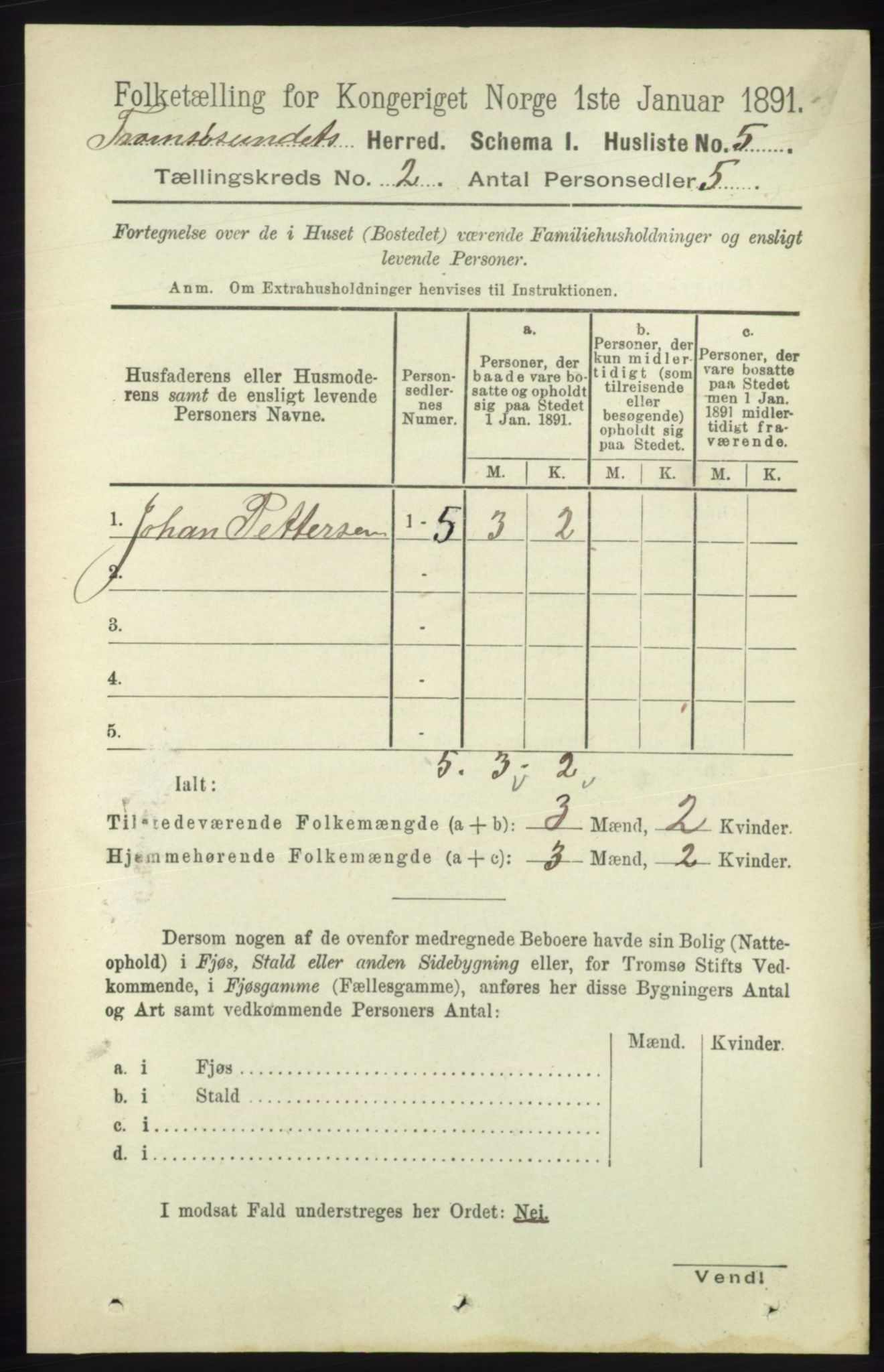 RA, 1891 census for 1934 Tromsøysund, 1891, p. 517