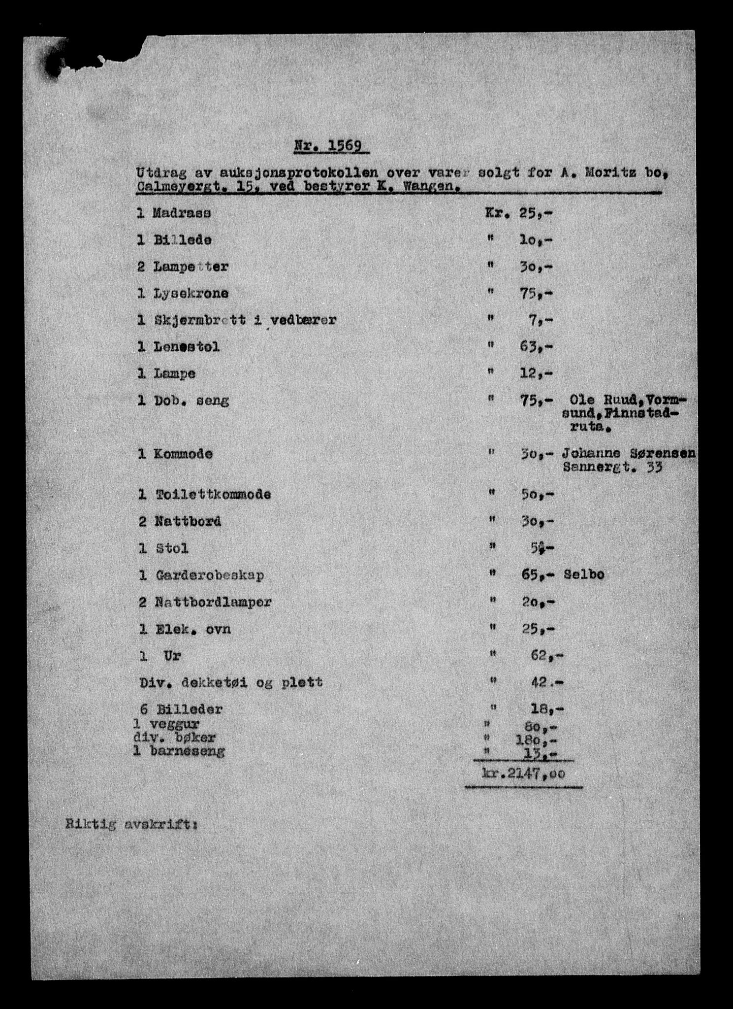 Justisdepartementet, Tilbakeføringskontoret for inndratte formuer, AV/RA-S-1564/H/Hc/Hcc/L0966: --, 1945-1947, p. 33