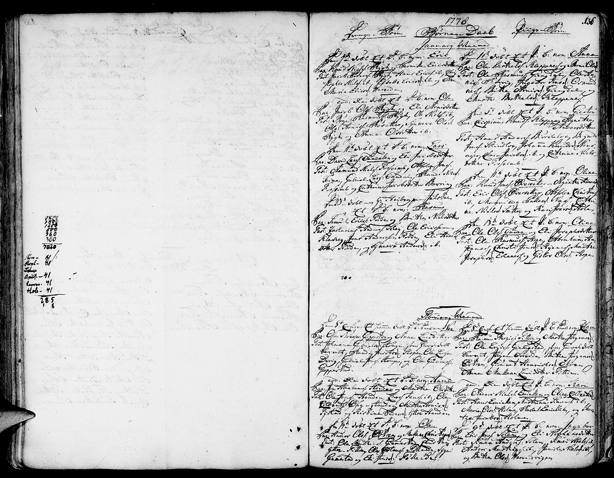 Gloppen sokneprestembete, SAB/A-80101/H/Haa/Haaa/L0004: Parish register (official) no. A 4, 1758-1784, p. 136