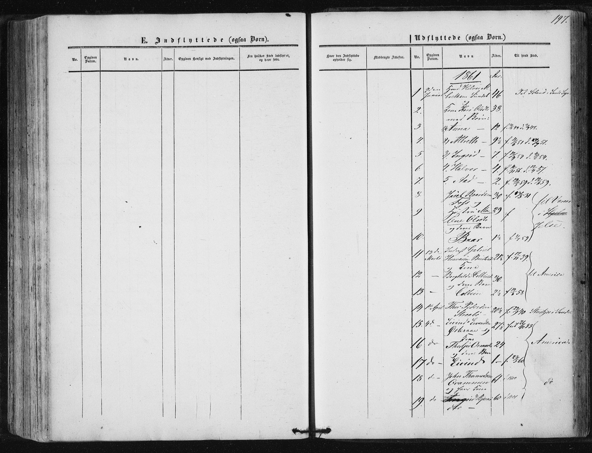 Suldal sokneprestkontor, AV/SAST-A-101845/01/IV/L0009: Parish register (official) no. A 9, 1854-1868, p. 197