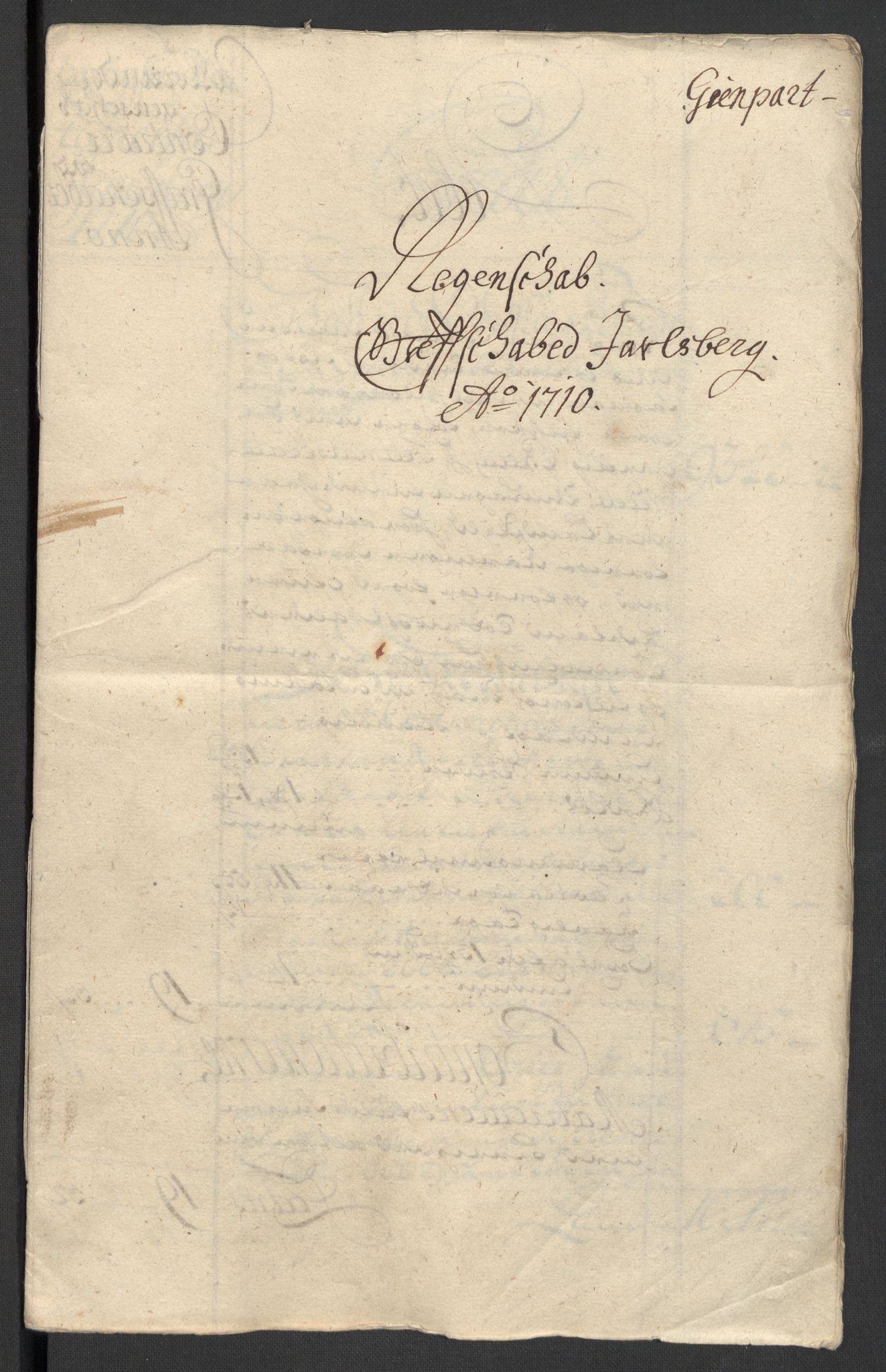 Rentekammeret inntil 1814, Reviderte regnskaper, Fogderegnskap, AV/RA-EA-4092/R32/L1875: Fogderegnskap Jarlsberg grevskap, 1710, p. 17