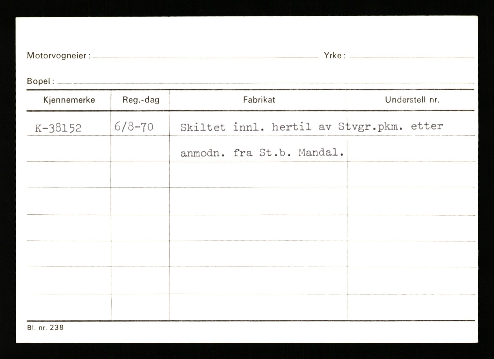 Stavanger trafikkstasjon, SAST/A-101942/0/G/L0006: Registreringsnummer: 34250 - 49007, 1930-1971, p. 1057