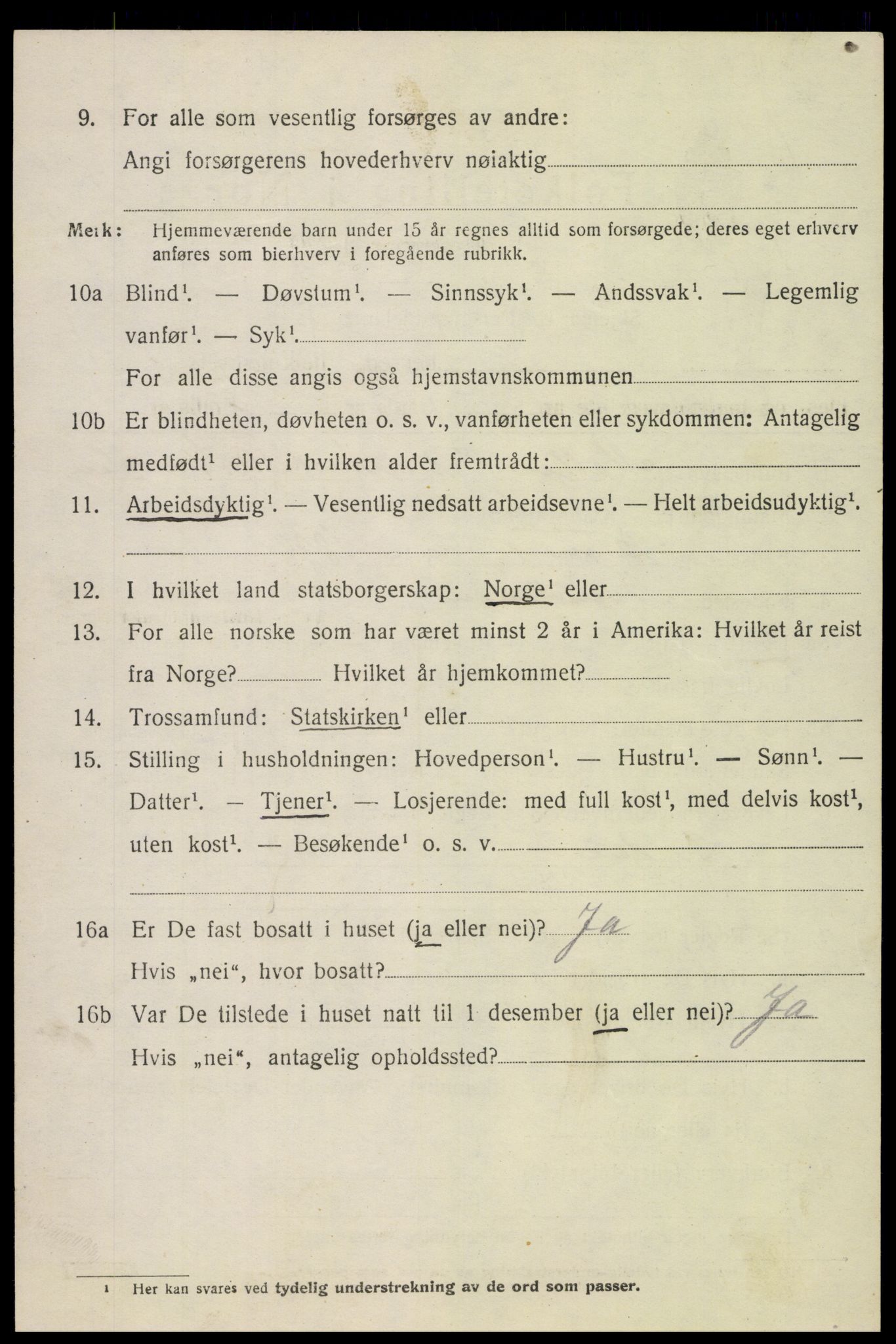 SAH, 1920 census for Sør-Fron, 1920, p. 1888