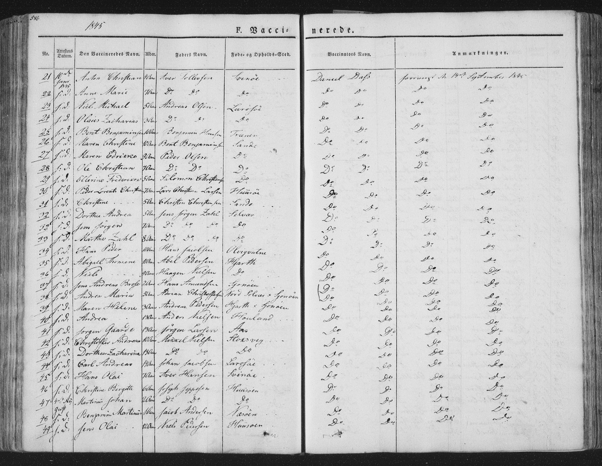 Ministerialprotokoller, klokkerbøker og fødselsregistre - Nordland, AV/SAT-A-1459/839/L0566: Parish register (official) no. 839A03, 1825-1862, p. 586