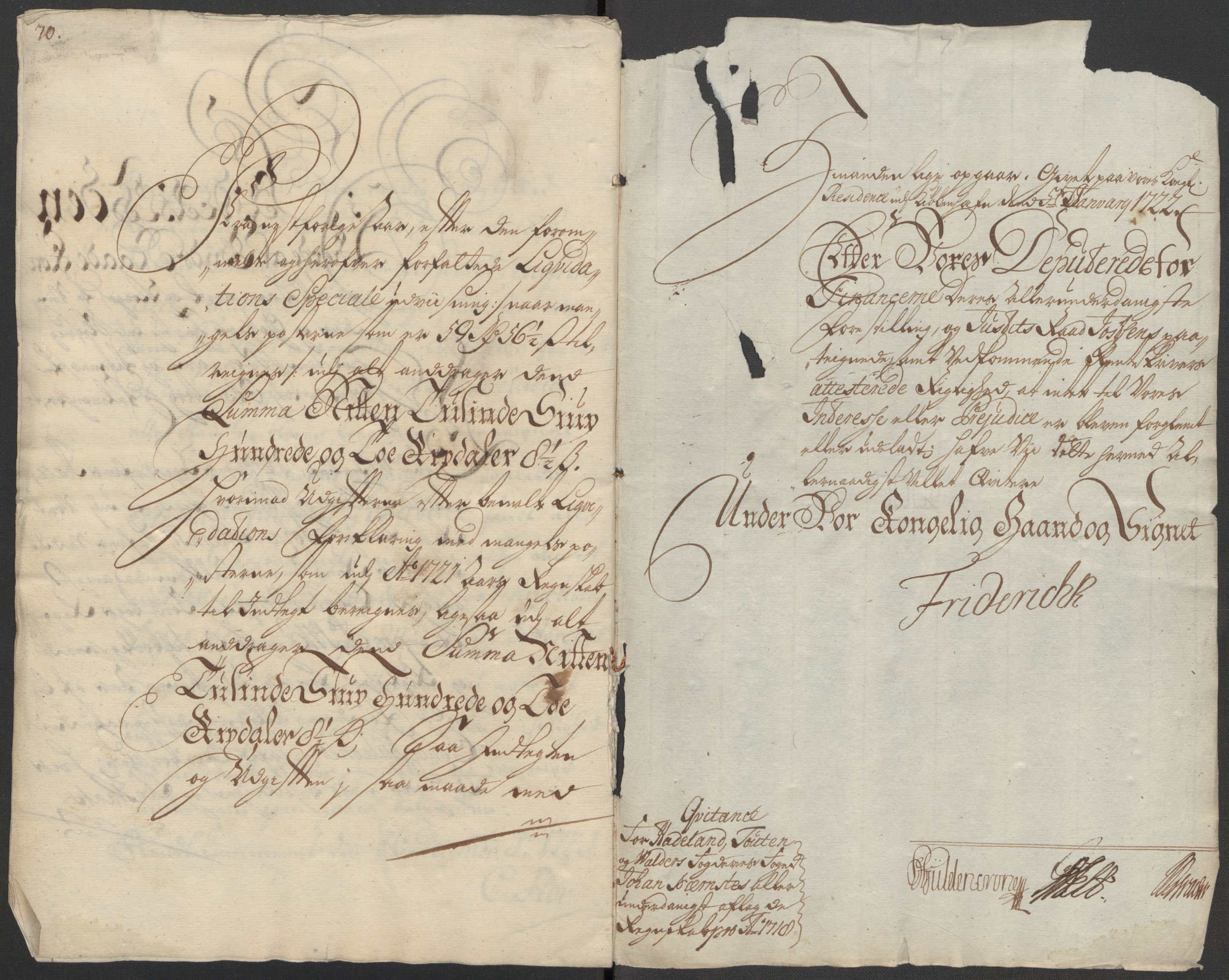 Rentekammeret inntil 1814, Reviderte regnskaper, Fogderegnskap, AV/RA-EA-4092/R18/L1319: Fogderegnskap Hadeland, Toten og Valdres, 1718, p. 19