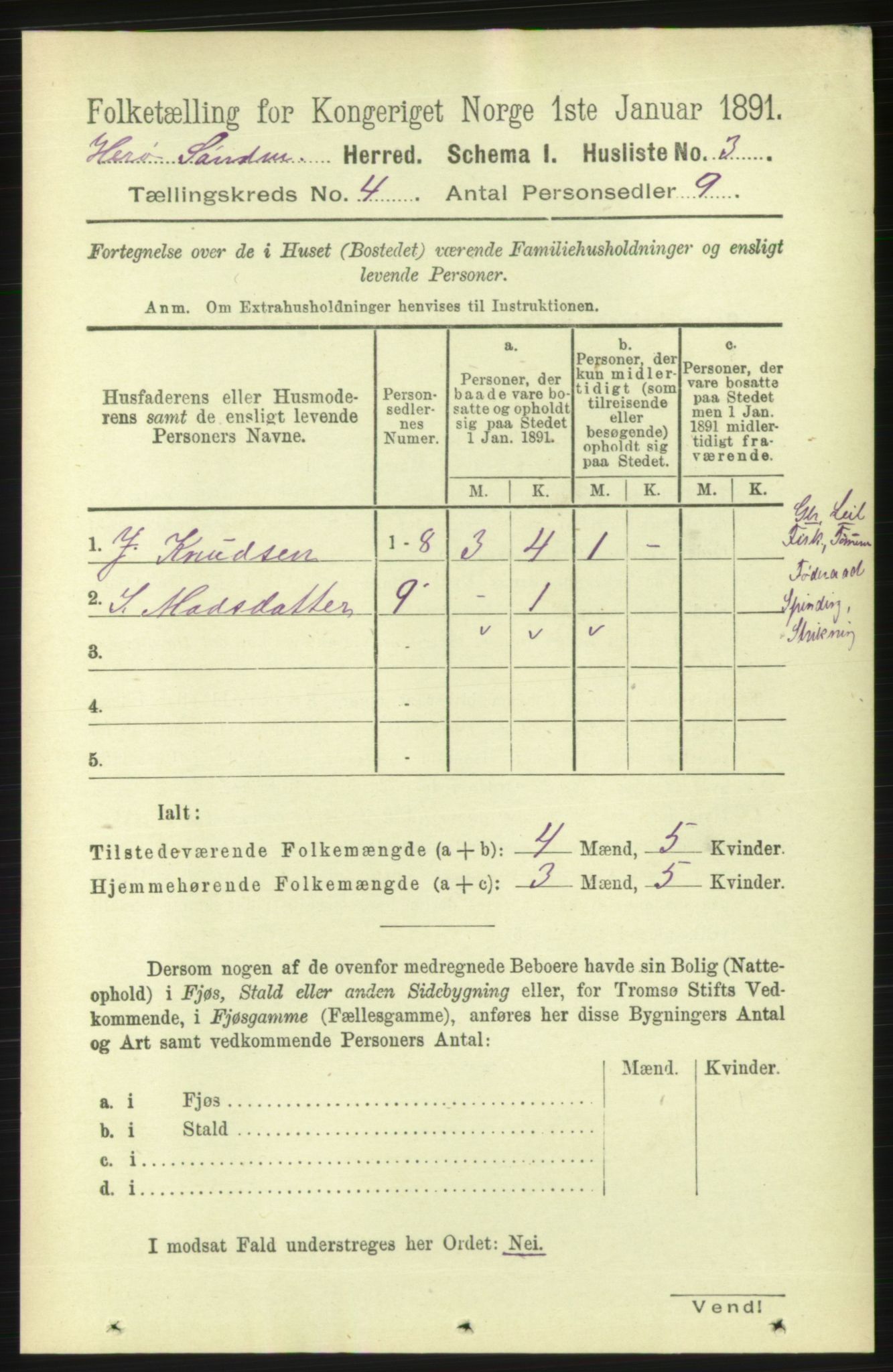 RA, 1891 census for 1515 Herøy, 1891, p. 1433