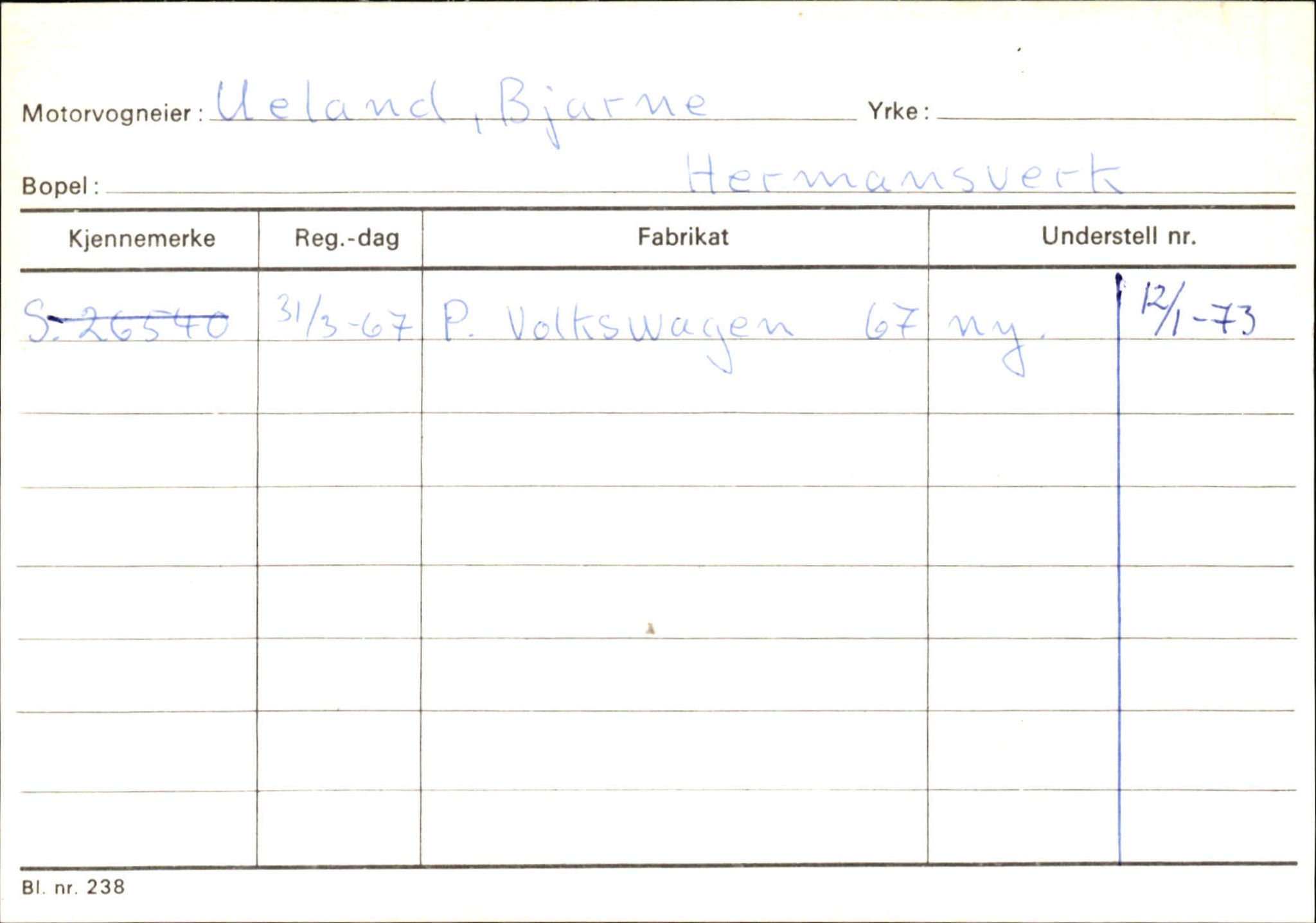 Statens vegvesen, Sogn og Fjordane vegkontor, AV/SAB-A-5301/4/F/L0126: Eigarregister Fjaler M-Å. Leikanger A-Å, 1945-1975, p. 2371