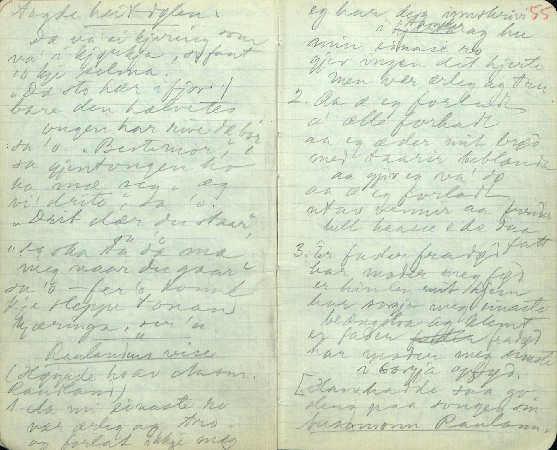 Rikard Berge, TEMU/TGM-A-1003/F/L0011/0003: 381-399 / 383 Oppskrifter frå Heddal, Bø, Sauherad, 1918-1919, p. 54-55