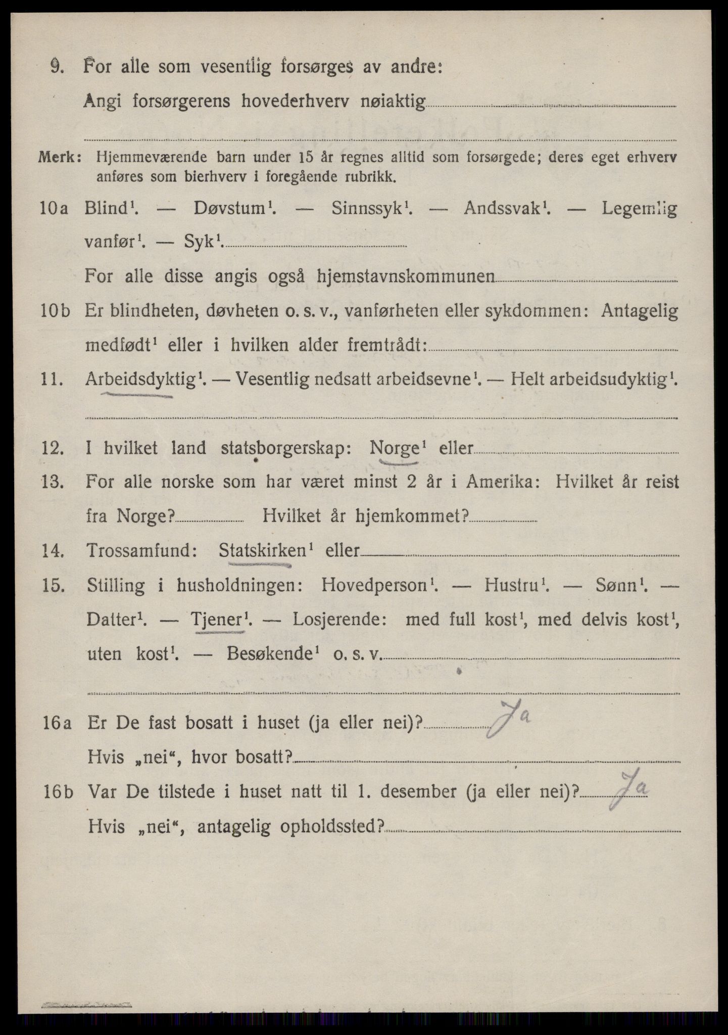 SAT, 1920 census for Borgund, 1920, p. 8437
