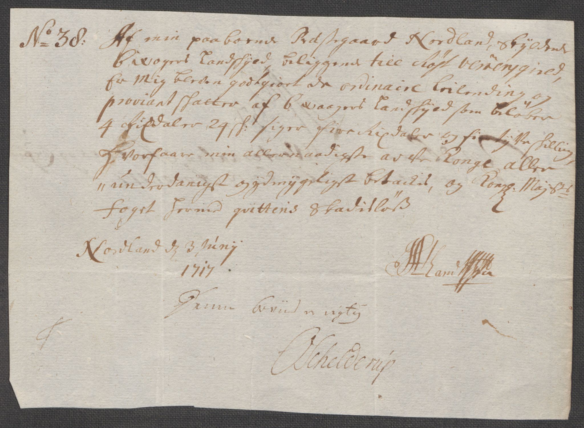 Rentekammeret inntil 1814, Reviderte regnskaper, Fogderegnskap, AV/RA-EA-4092/R67/L4683: Fogderegnskap Vesterålen, Andenes og Lofoten, 1717, p. 235