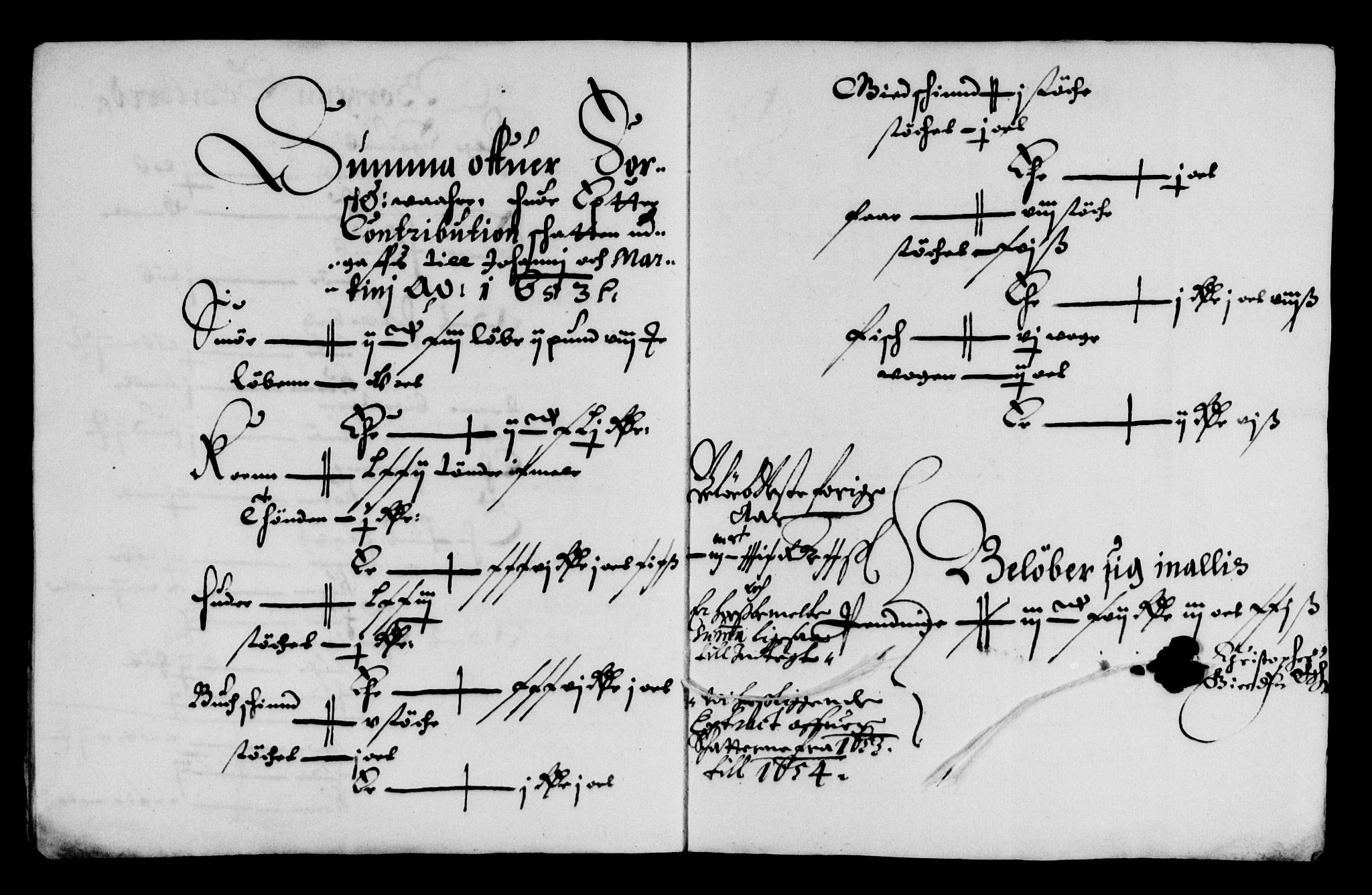 Rentekammeret inntil 1814, Reviderte regnskaper, Lensregnskaper, AV/RA-EA-5023/R/Rb/Rbt/L0126: Bergenhus len, 1653-1654