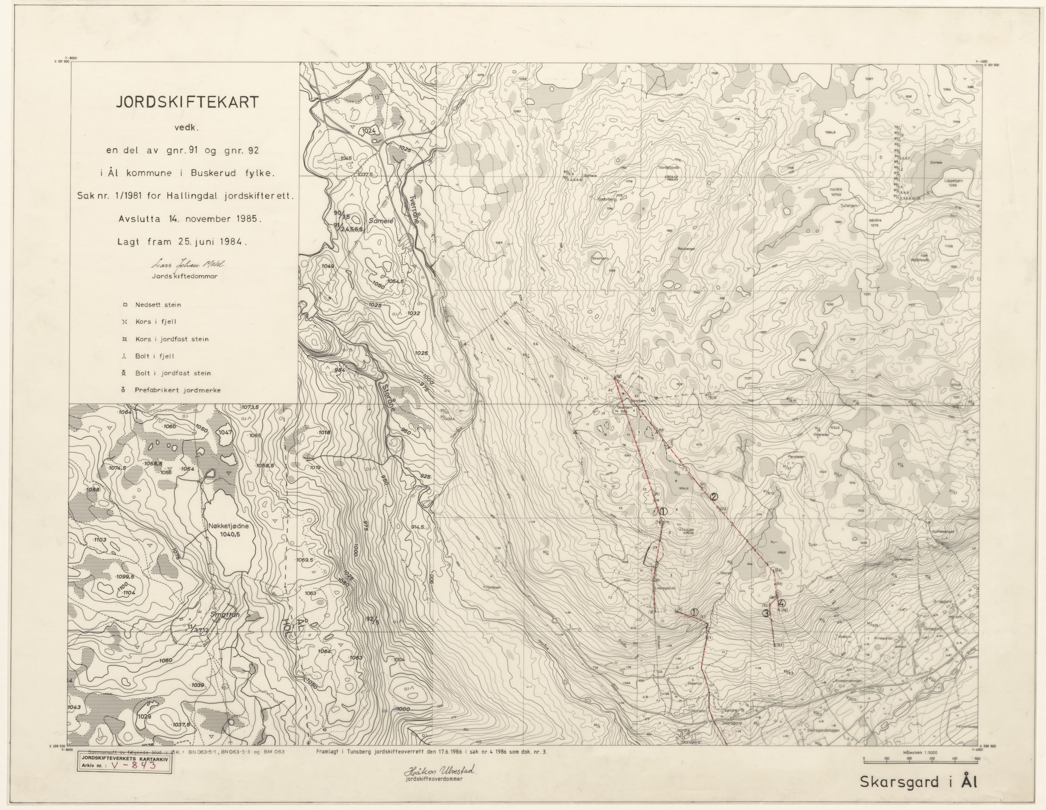 Jordskifteverkets kartarkiv, RA/S-3929/T, 1859-1988, p. 1160