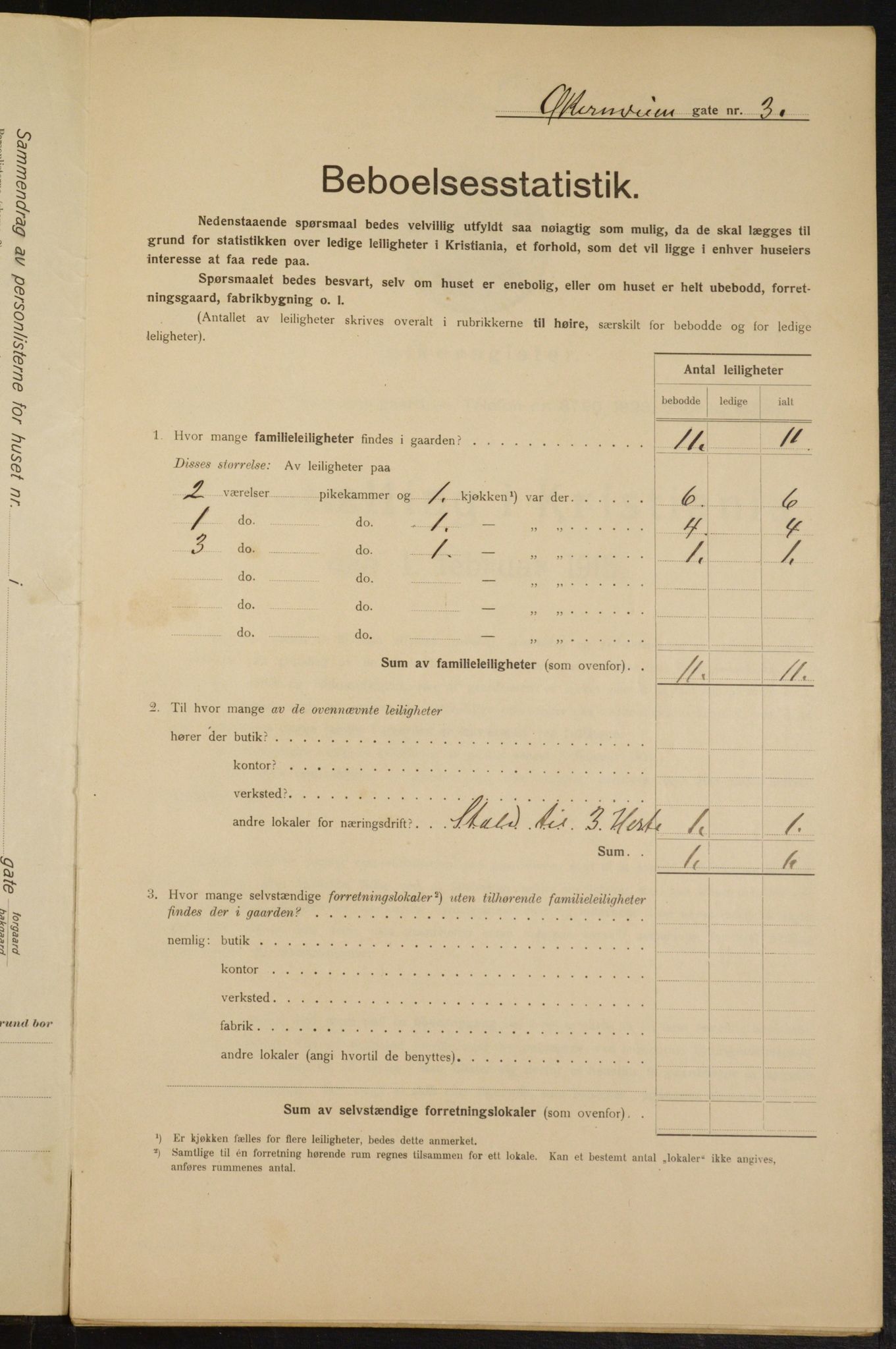 OBA, Municipal Census 1915 for Kristiania, 1915, p. 129280