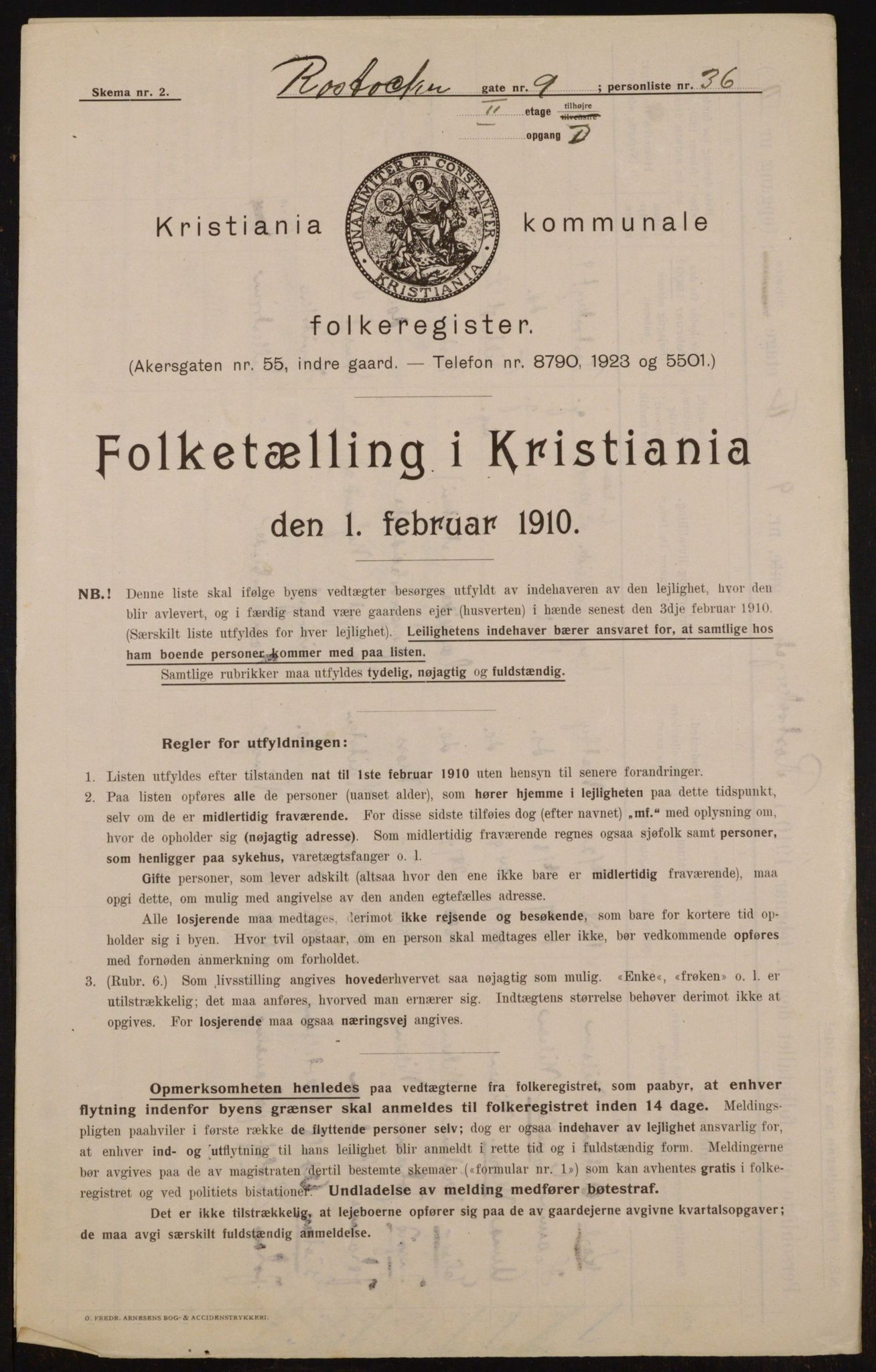 OBA, Municipal Census 1910 for Kristiania, 1910, p. 80975