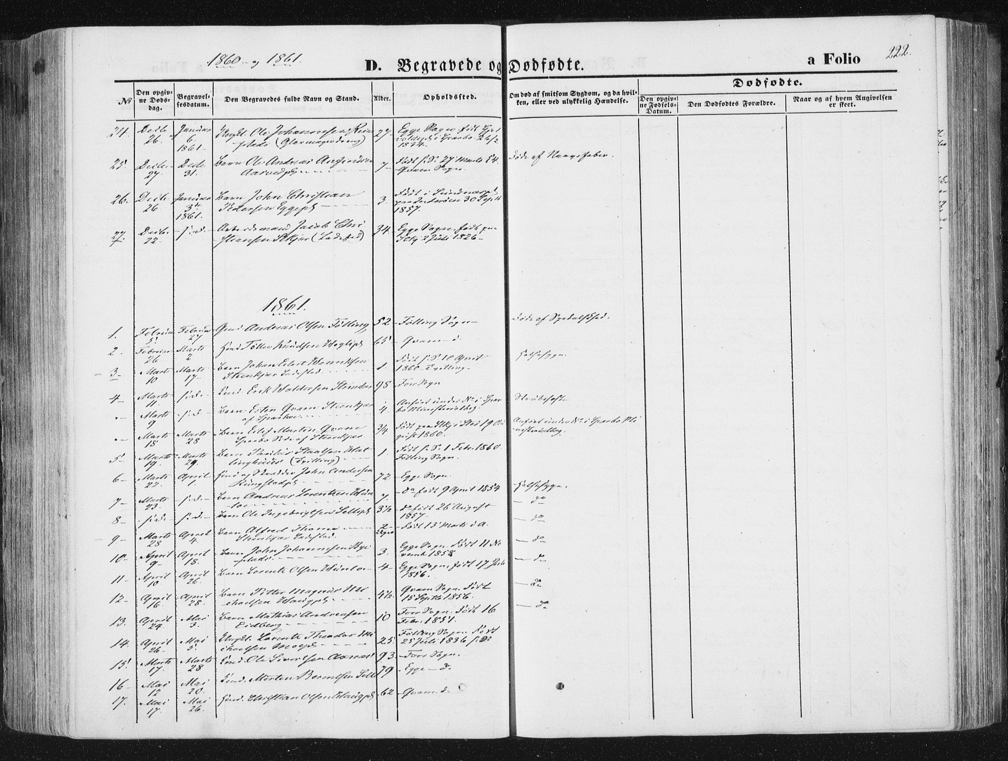 Ministerialprotokoller, klokkerbøker og fødselsregistre - Nord-Trøndelag, SAT/A-1458/746/L0447: Parish register (official) no. 746A06, 1860-1877, p. 222
