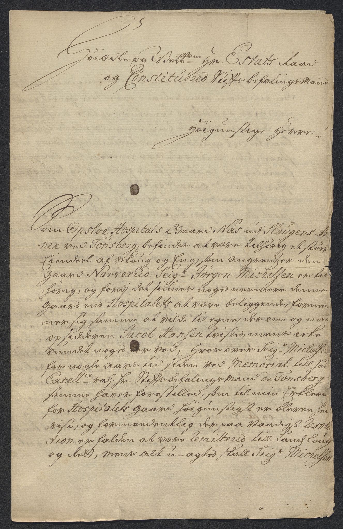 Oslo stiftsdireksjon, AV/SAO-A-11085/K/Kb/L0002/0013: Oslo Hospital / Hospitalsgods, 1690-1735, p. 19