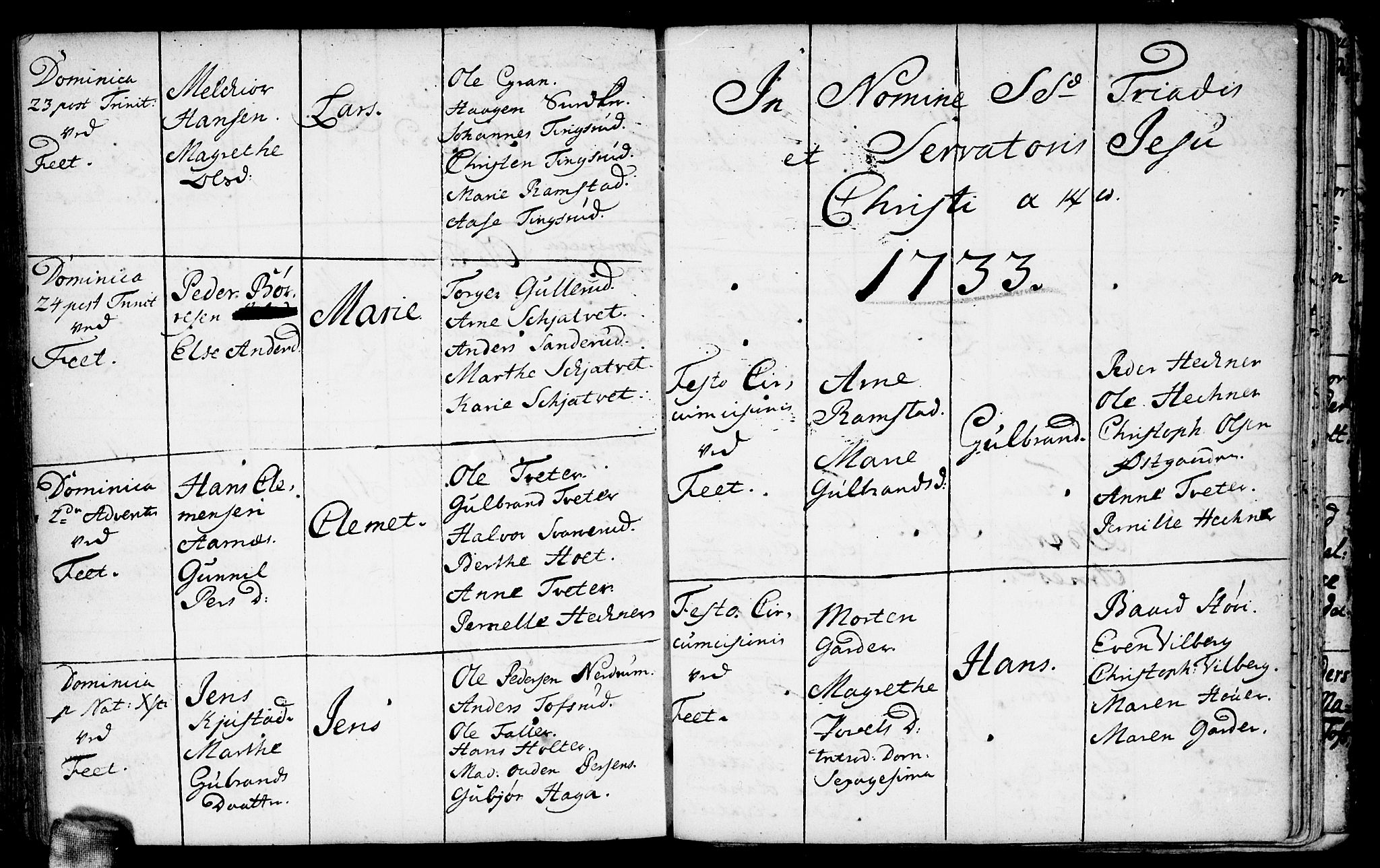 Fet prestekontor Kirkebøker, AV/SAO-A-10370a/F/Fa/L0001: Parish register (official) no. I 1, 1716-1751, p. 110