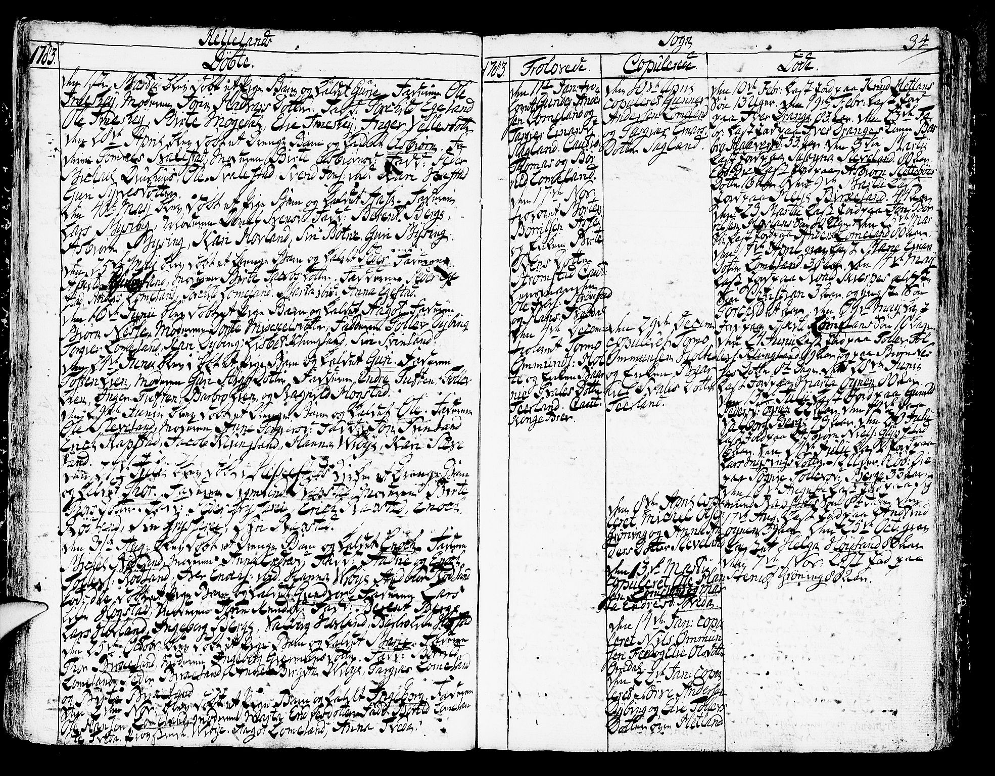 Helleland sokneprestkontor, AV/SAST-A-101810: Parish register (official) no. A 2 /1, 1762-1791, p. 34