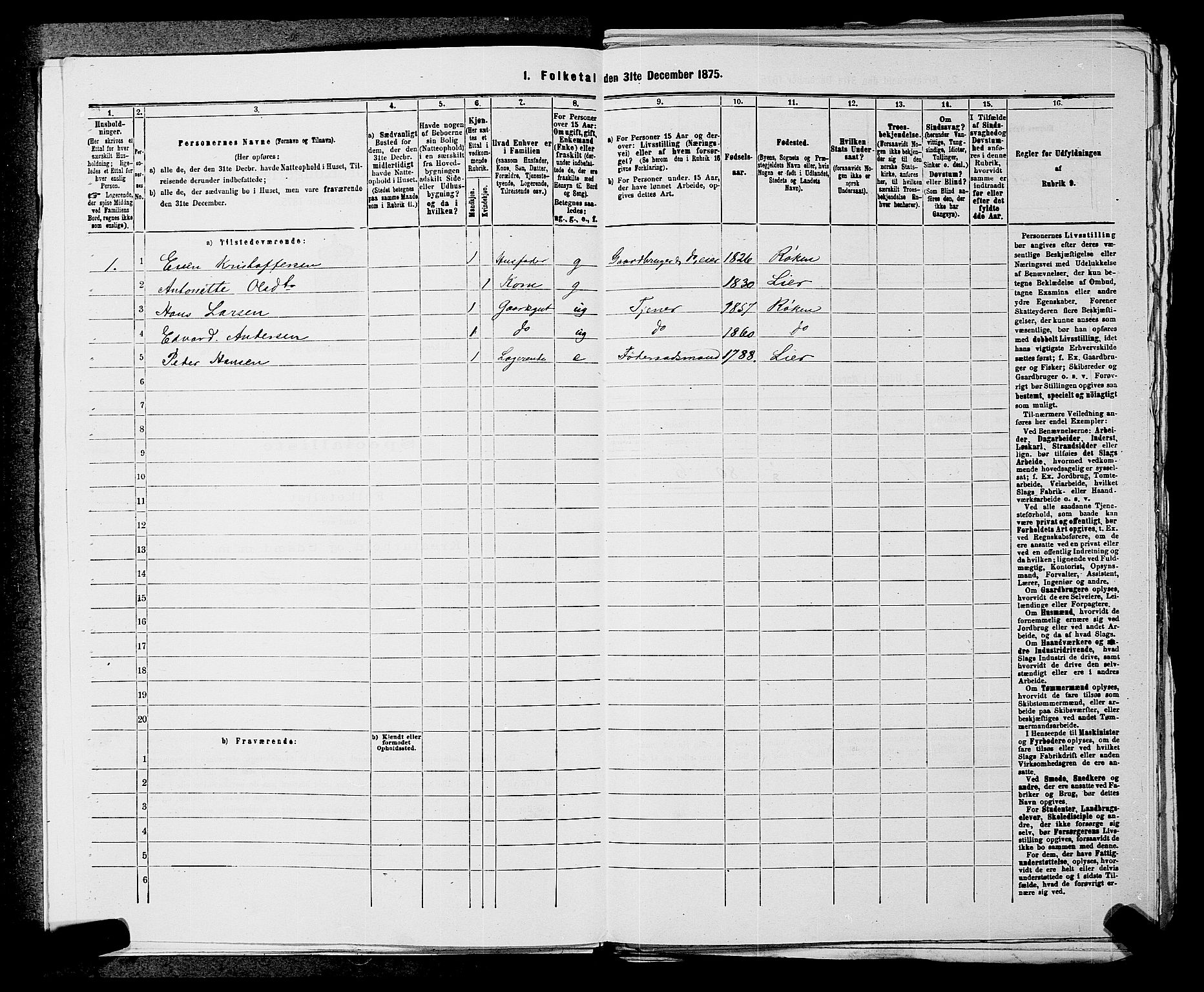 SAKO, 1875 census for 0627P Røyken, 1875, p. 64