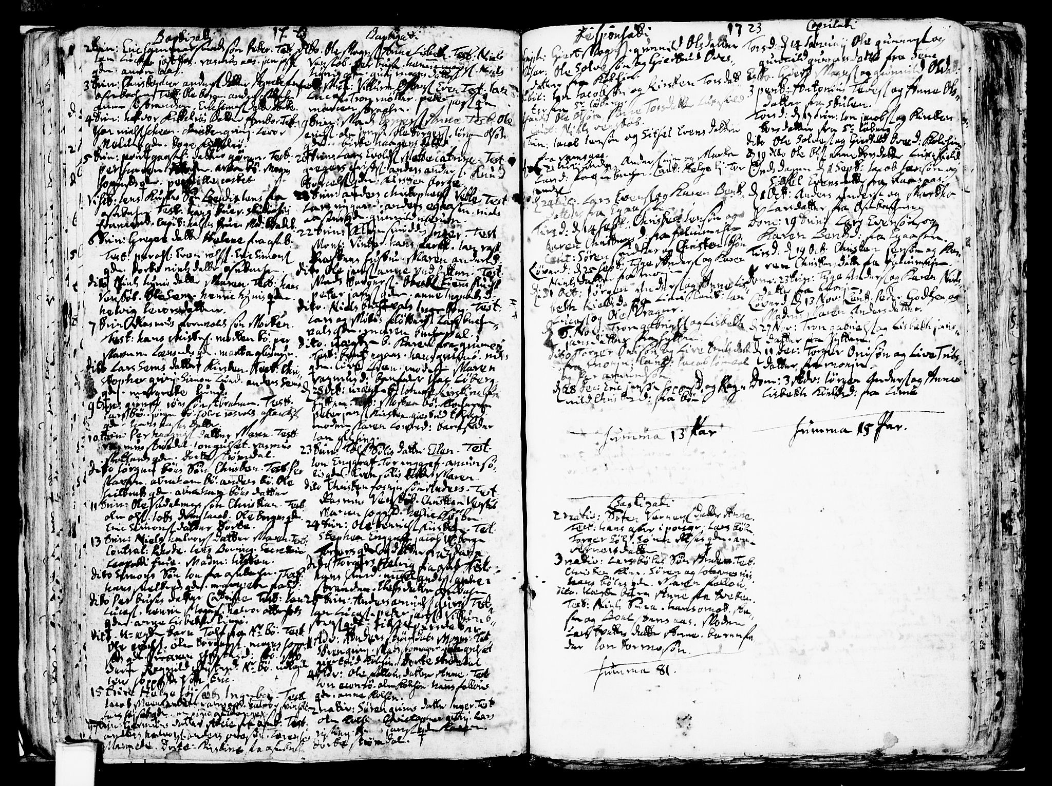 Gjerpen kirkebøker, SAKO/A-265/F/Fa/L0001: Parish register (official) no. I 1, 1681-1746