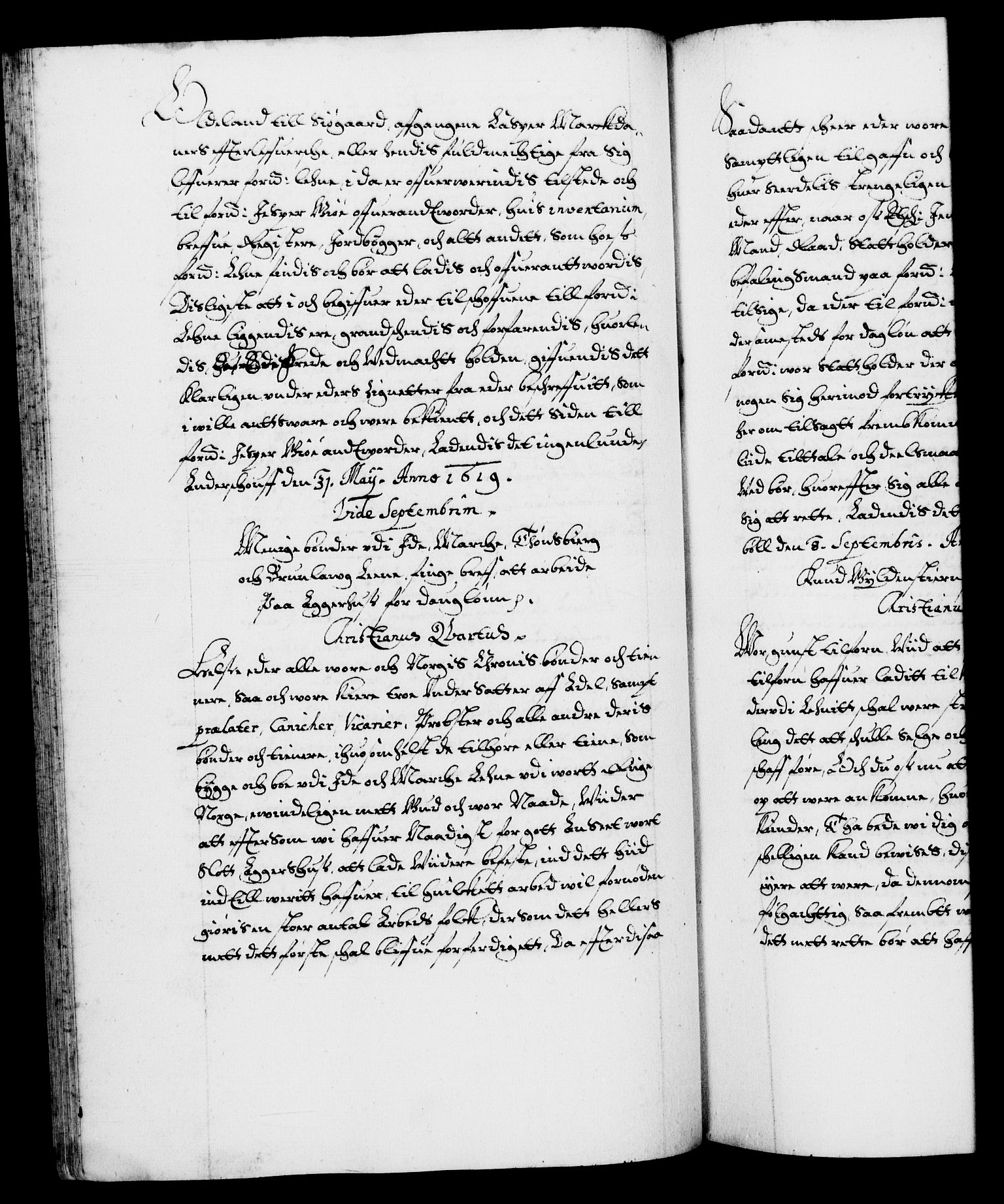 Danske Kanselli 1572-1799, AV/RA-EA-3023/F/Fc/Fca/Fcab/L0004: Norske tegnelser (mikrofilm), 1617-1627, p. 125b