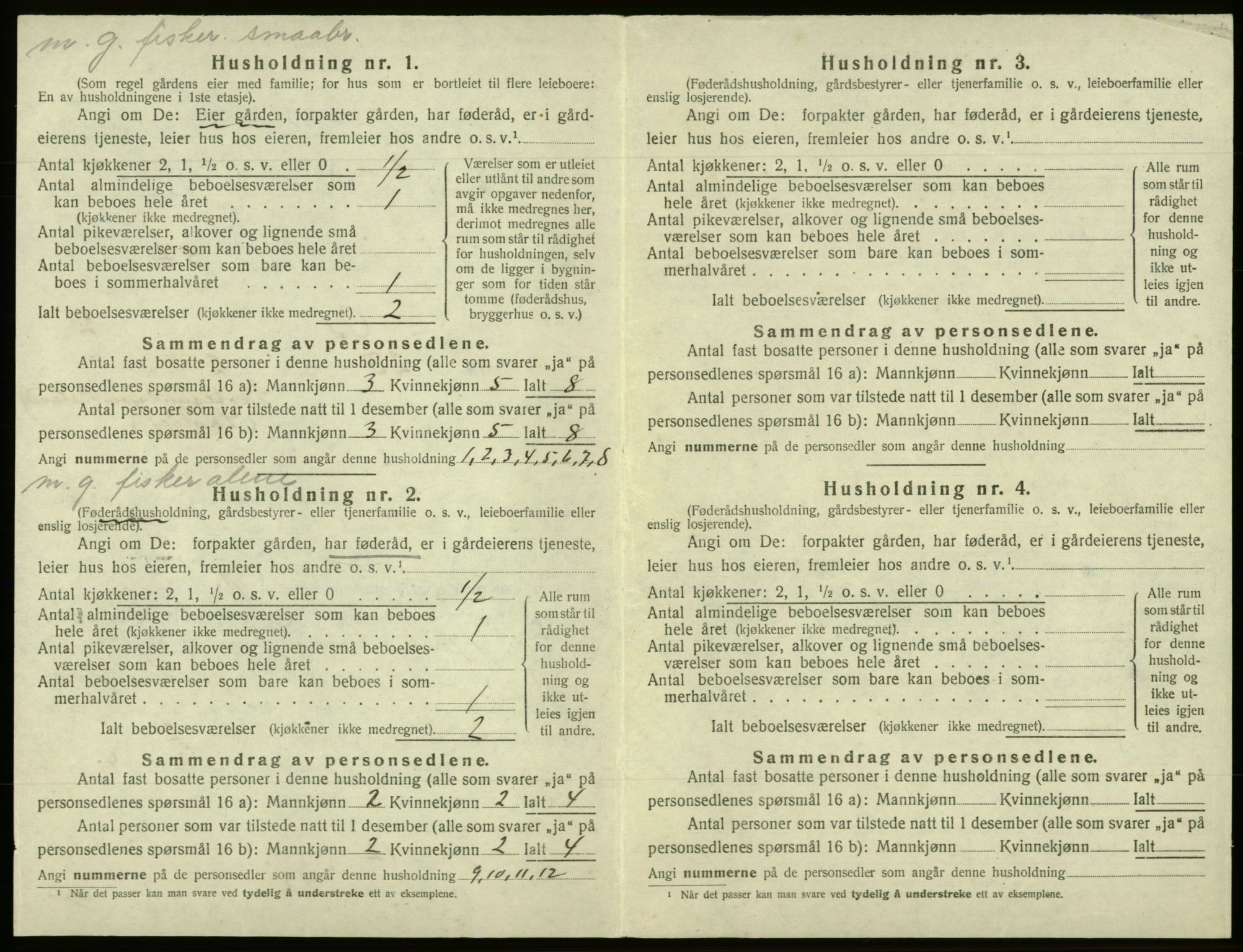 SAB, 1920 census for Os, 1920, p. 252