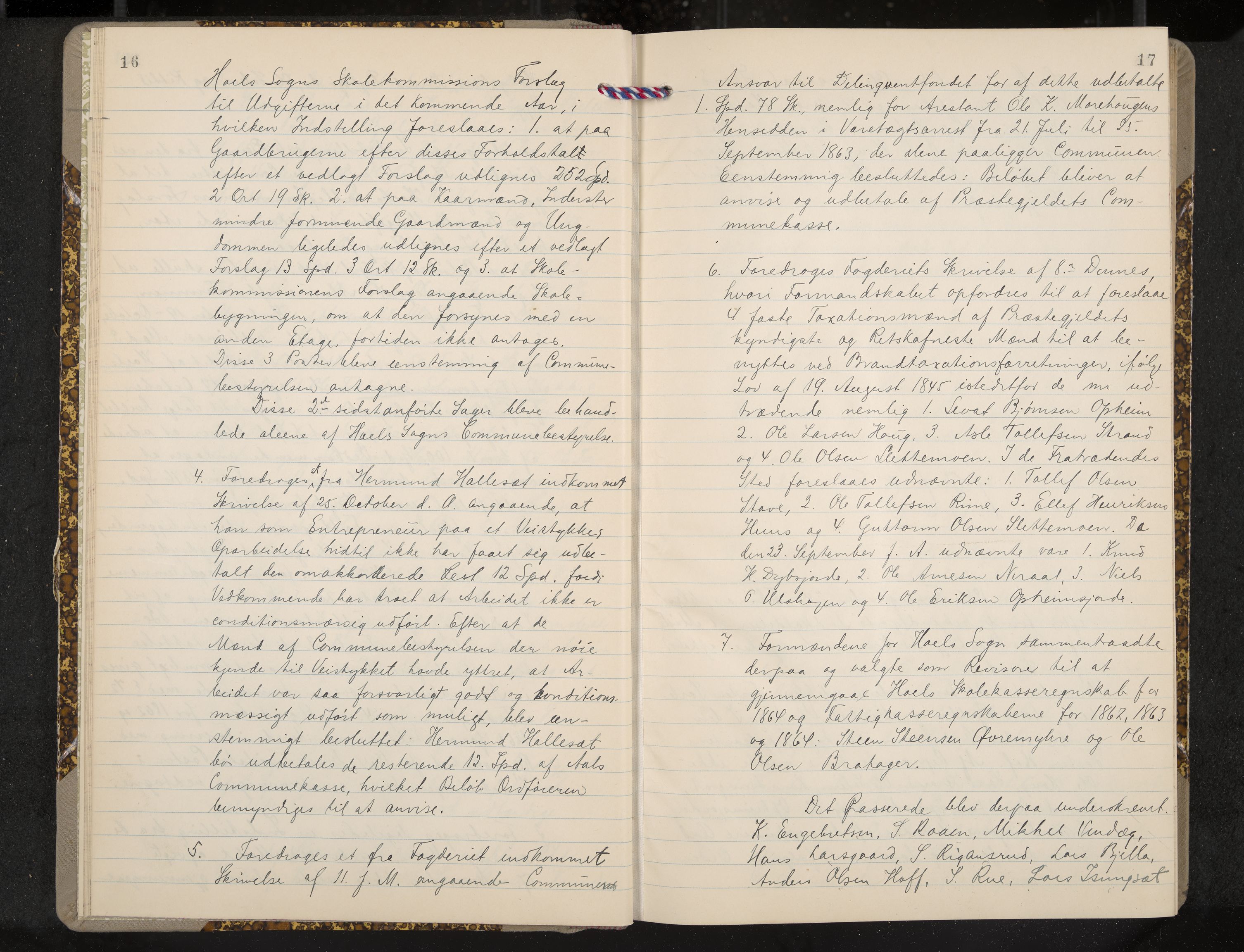 Ål formannskap og sentraladministrasjon, IKAK/0619021/A/Aa/L0003: Utskrift av møtebok, 1864-1880, p. 16-17