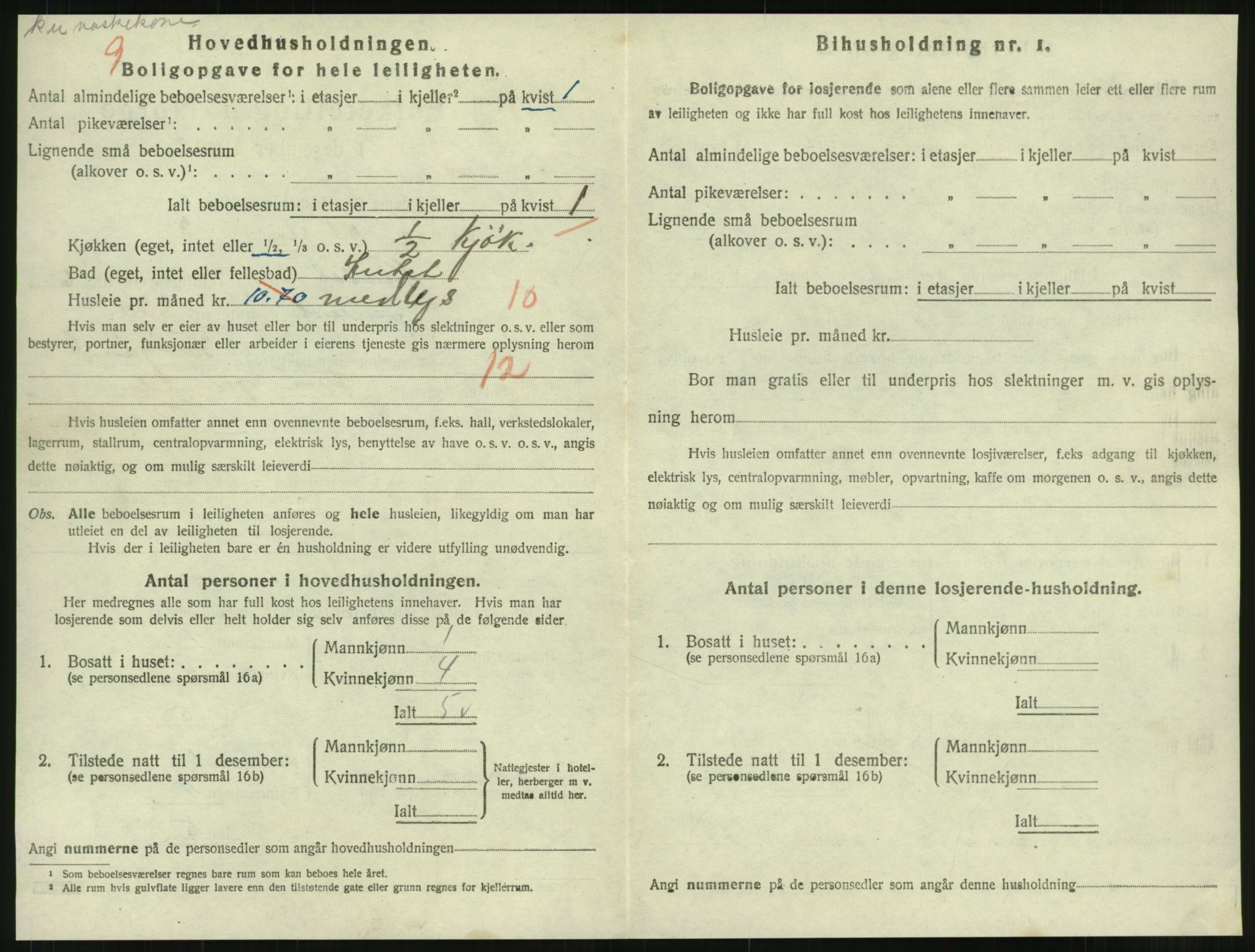 SAT, 1920 census for Namsos, 1920, p. 1976