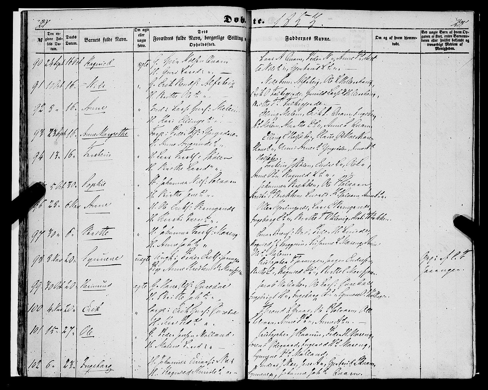 Hafslo sokneprestembete, AV/SAB-A-80301/H/Haa/Haaa/L0009: Parish register (official) no. A 9, 1852-1873, p. 27-28