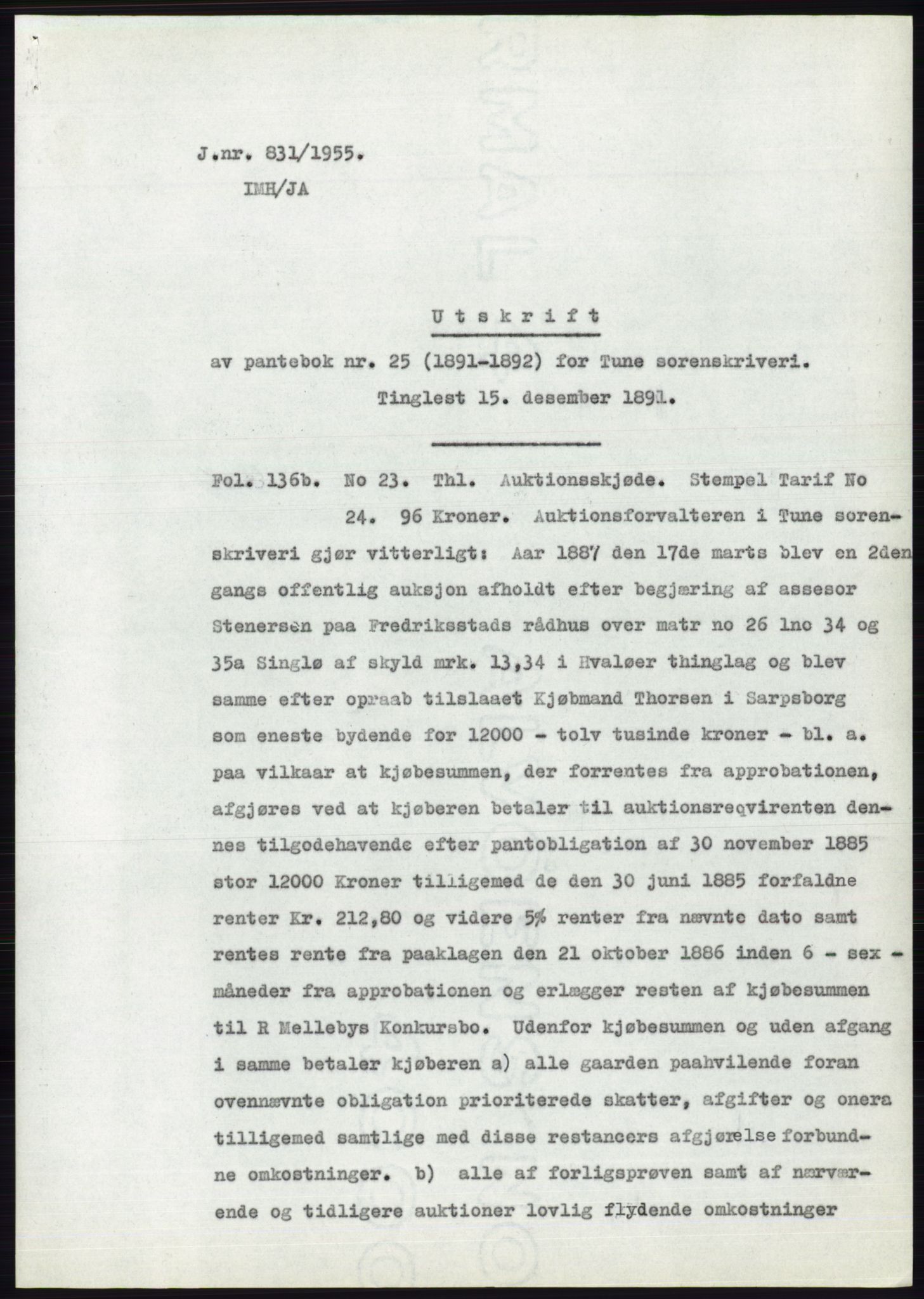 Statsarkivet i Oslo, SAO/A-10621/Z/Zd/L0003: Avskrifter, j.nr 714-1202/1955, 1955, p. 58