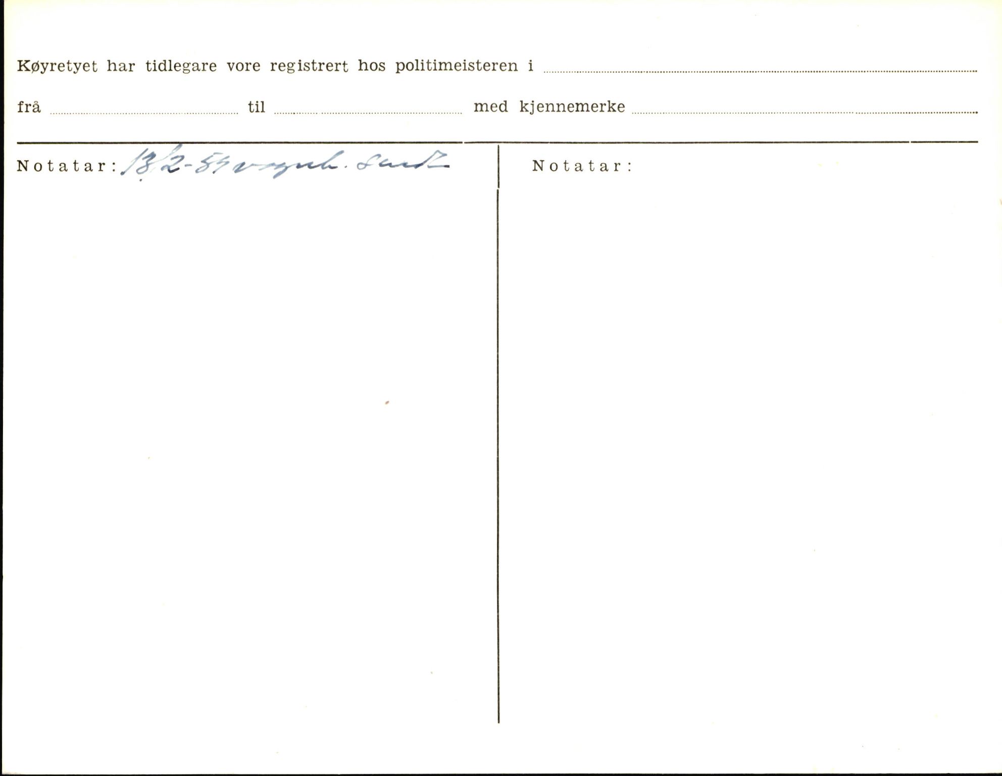 Statens vegvesen, Sogn og Fjordane vegkontor, AV/SAB-A-5301/4/F/L0006: Registerkort utmeldte Fjordane S8300-9500, 1930-1961, p. 147