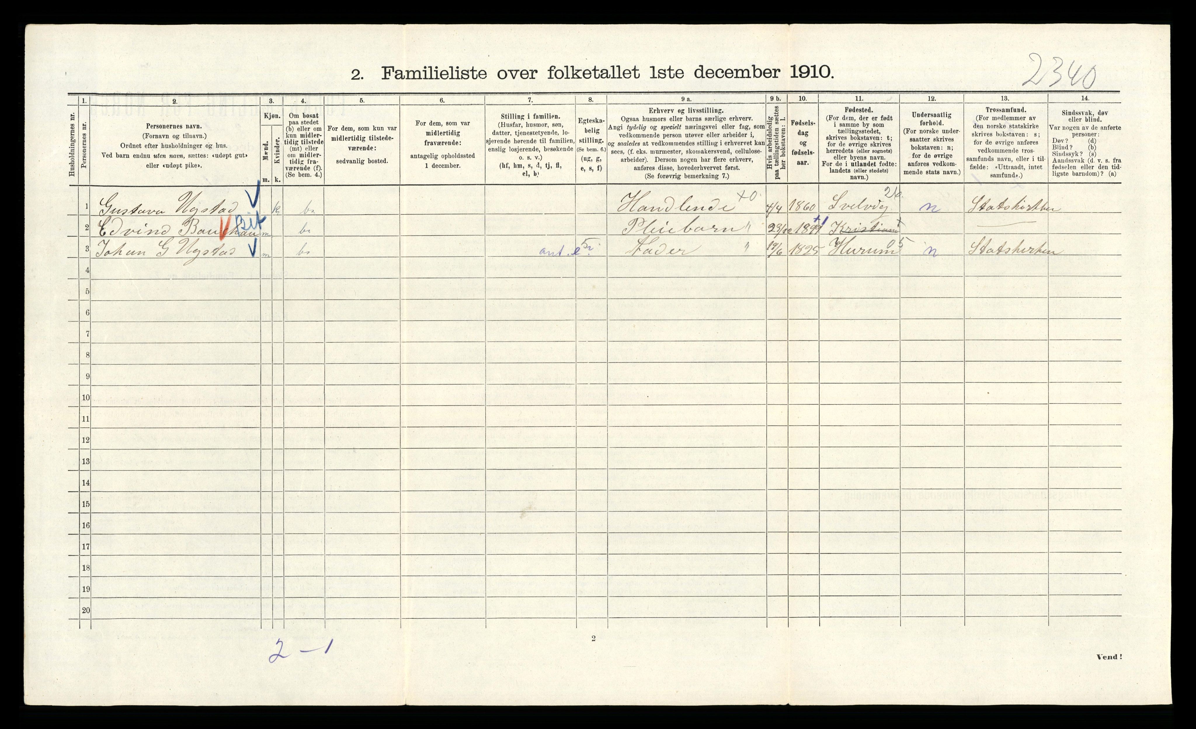 RA, 1910 census for Kristiania, 1910, p. 3572