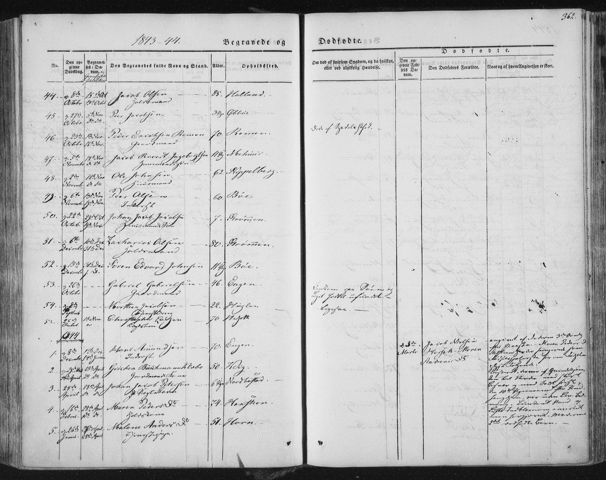 Ministerialprotokoller, klokkerbøker og fødselsregistre - Nordland, AV/SAT-A-1459/838/L0549: Parish register (official) no. 838A07, 1840-1854, p. 362