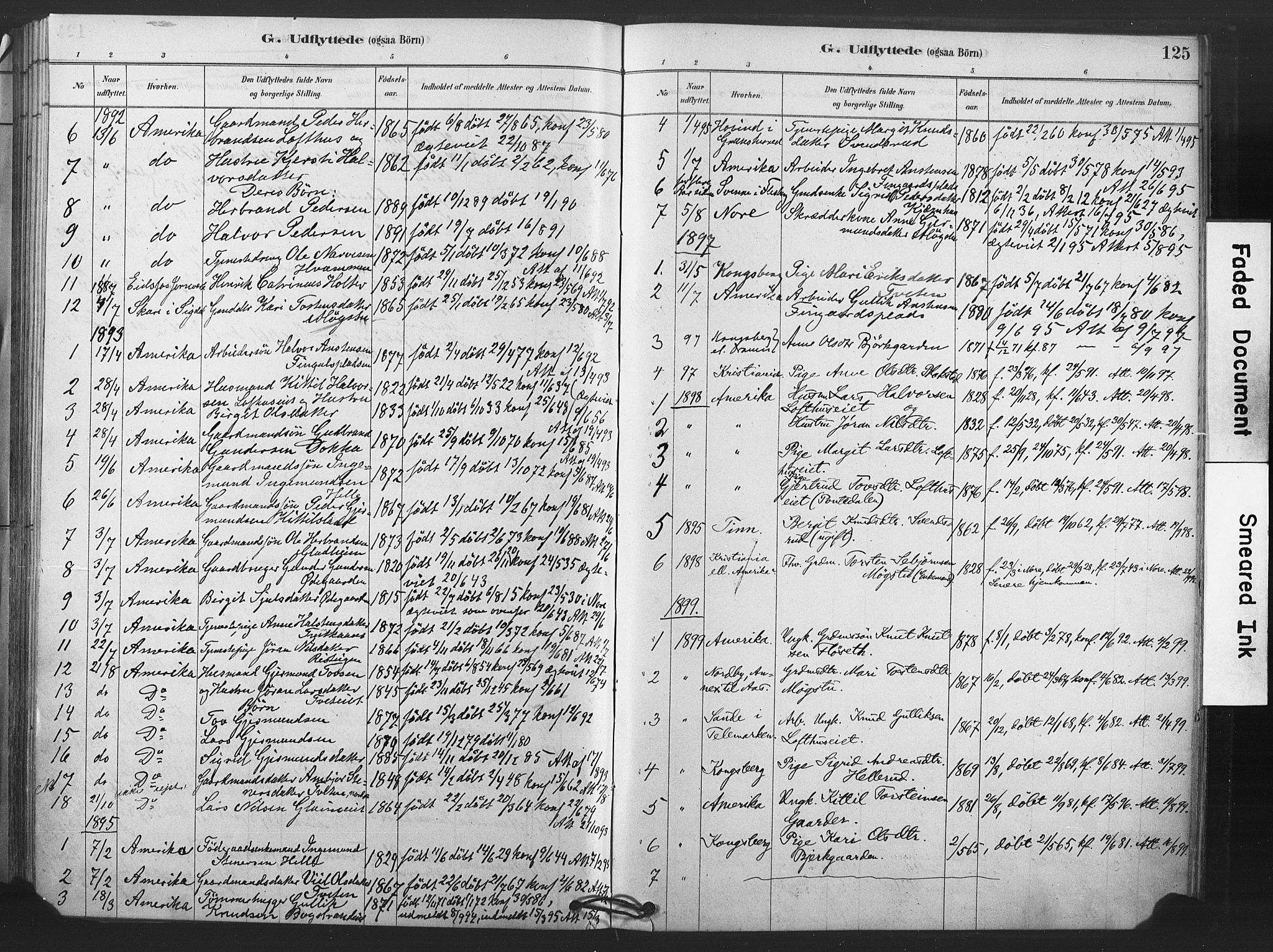 Rollag kirkebøker, SAKO/A-240/F/Fb/L0001: Parish register (official) no. II 1, 1878-1899, p. 125