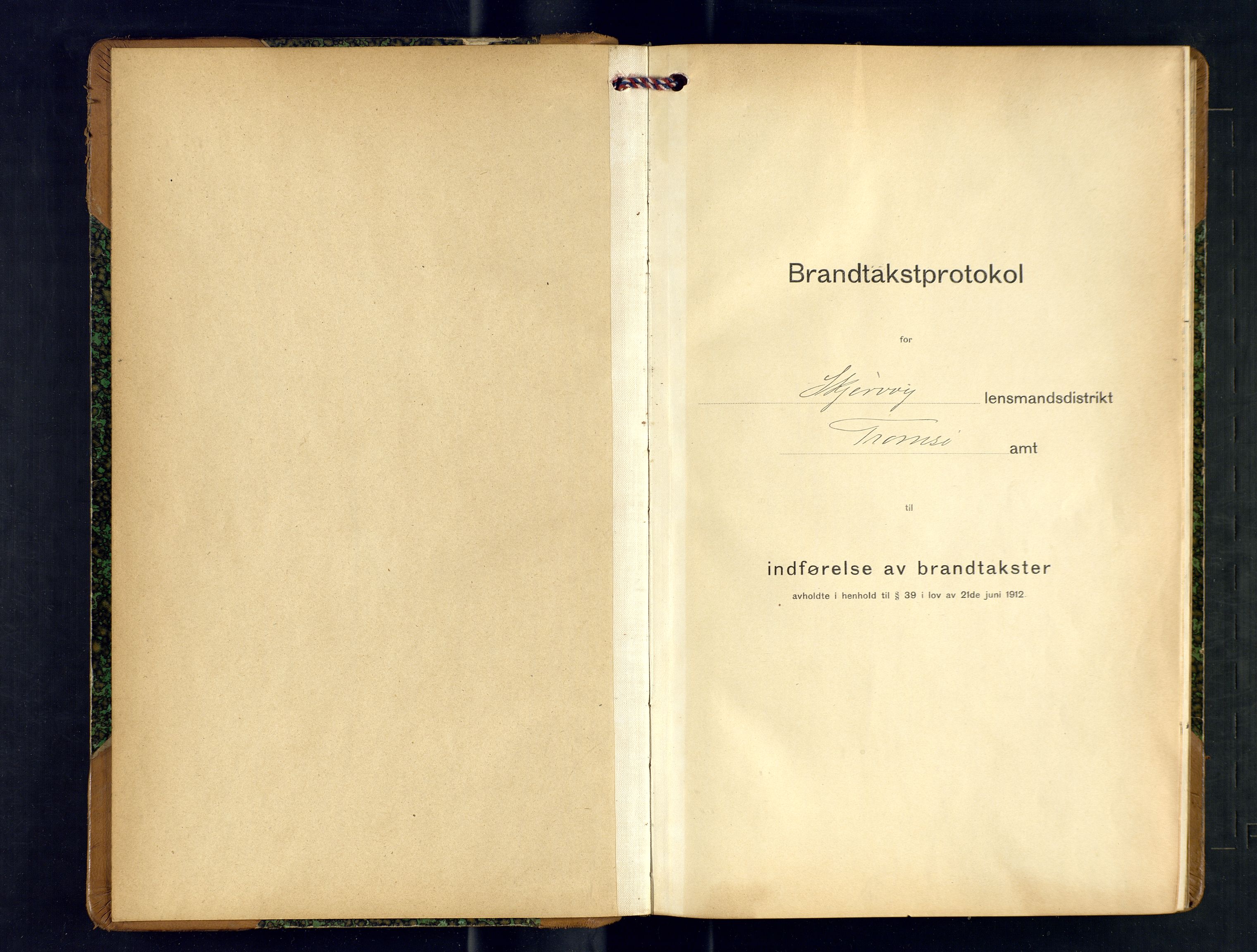 Skjervøy lensmannskontor, SATØ/SATØ-63/F/Fu/Fub/L0250: Branntakstprotokoll (S), 1914-1917