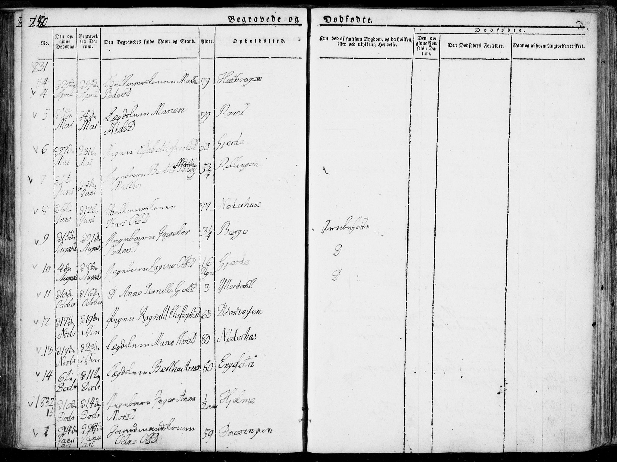 Ministerialprotokoller, klokkerbøker og fødselsregistre - Møre og Romsdal, AV/SAT-A-1454/519/L0248: Parish register (official) no. 519A07, 1829-1860, p. 280