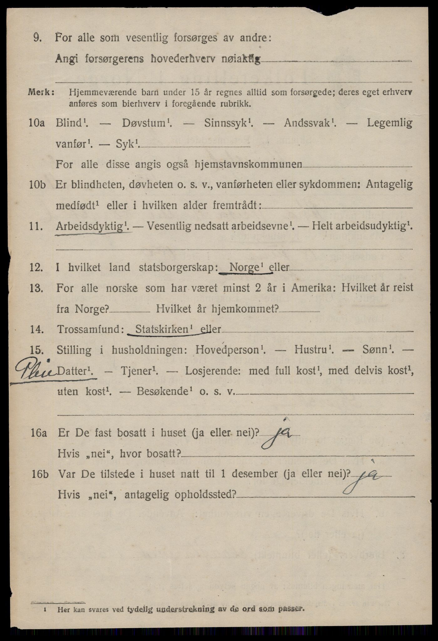 SAT, 1920 census for Kornstad, 1920, p. 1904