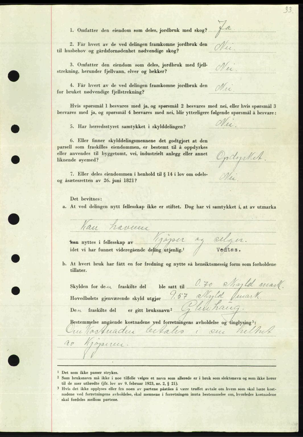 Nordmøre sorenskriveri, AV/SAT-A-4132/1/2/2Ca: Mortgage book no. A103, 1946-1947, Diary no: : 2163/1946