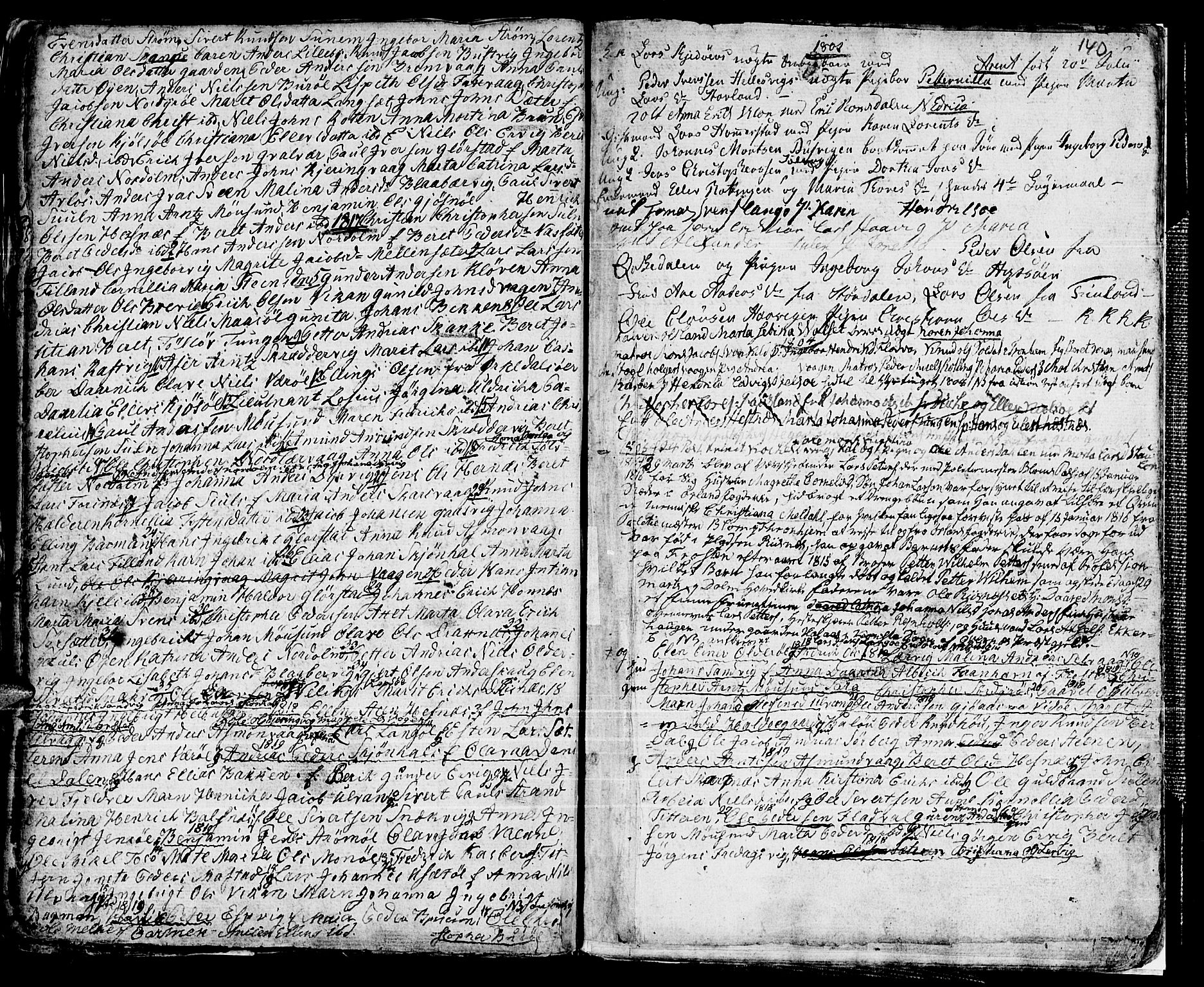 Ministerialprotokoller, klokkerbøker og fødselsregistre - Sør-Trøndelag, SAT/A-1456/634/L0526: Parish register (official) no. 634A02, 1775-1818, p. 140