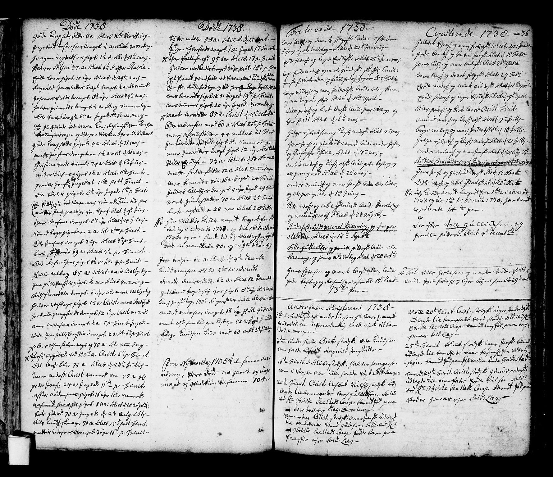 Skjeberg prestekontor Kirkebøker, SAO/A-10923/F/Fa/L0002: Parish register (official) no. I 2, 1726-1791, p. 36