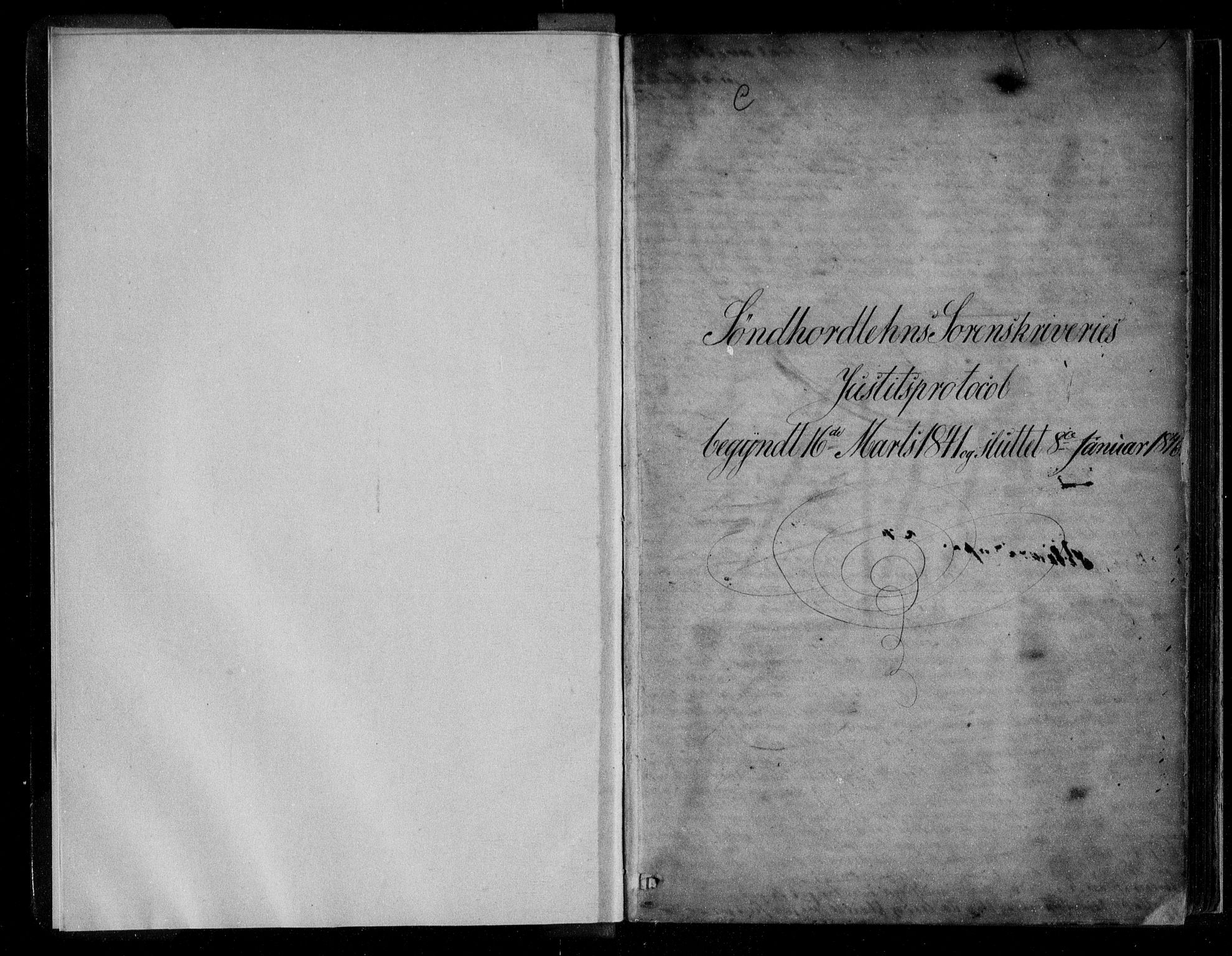 Sunnhordland sorenskrivar, SAB/A-2401/1/F/Faa/L0051: Tingbøker, 1841-1846, p. 0b-1a
