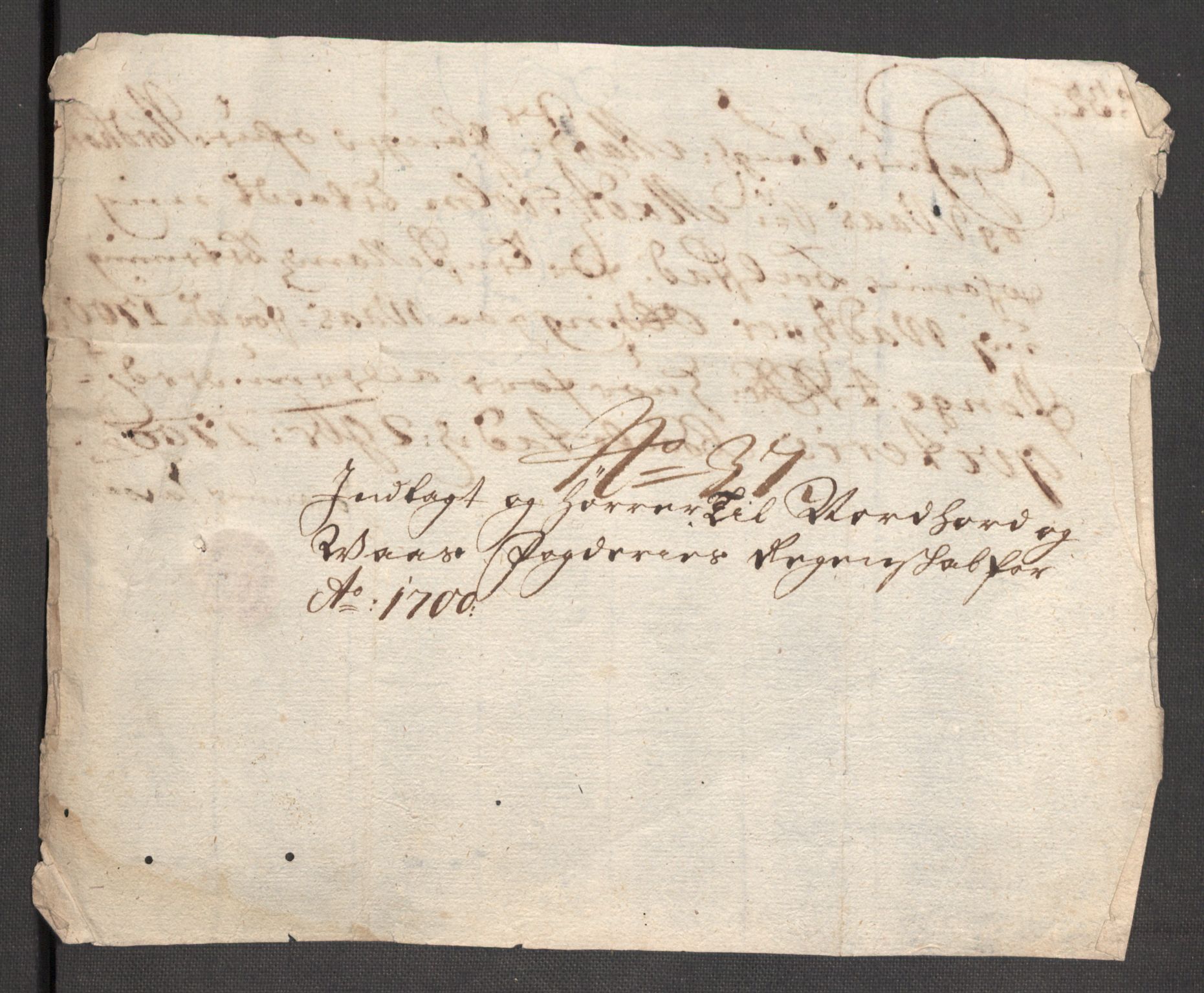 Rentekammeret inntil 1814, Reviderte regnskaper, Fogderegnskap, RA/EA-4092/R51/L3185: Fogderegnskap Nordhordland og Voss, 1700-1701, p. 244