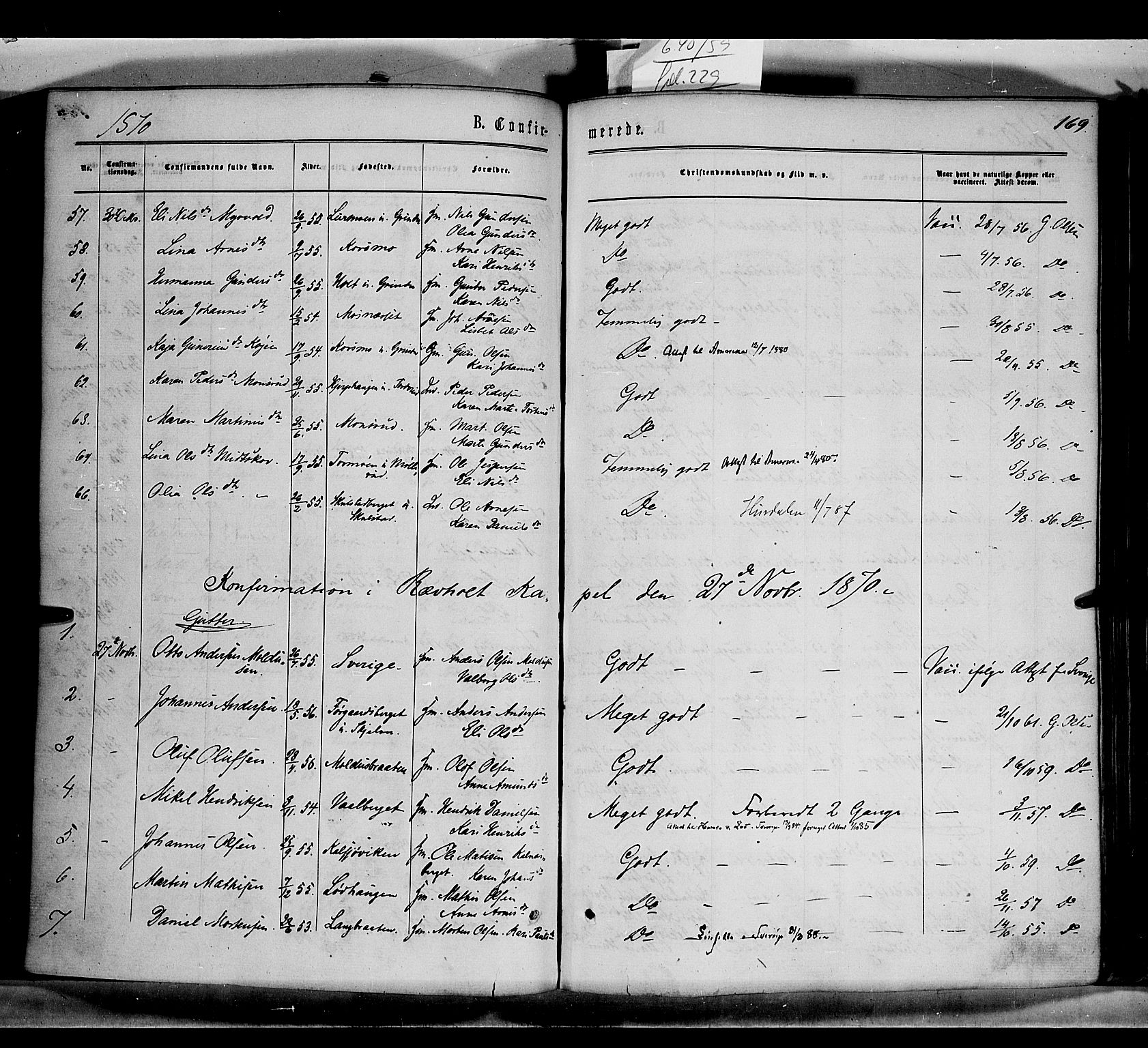 Grue prestekontor, AV/SAH-PREST-036/H/Ha/Haa/L0010: Parish register (official) no. 10, 1864-1873, p. 169