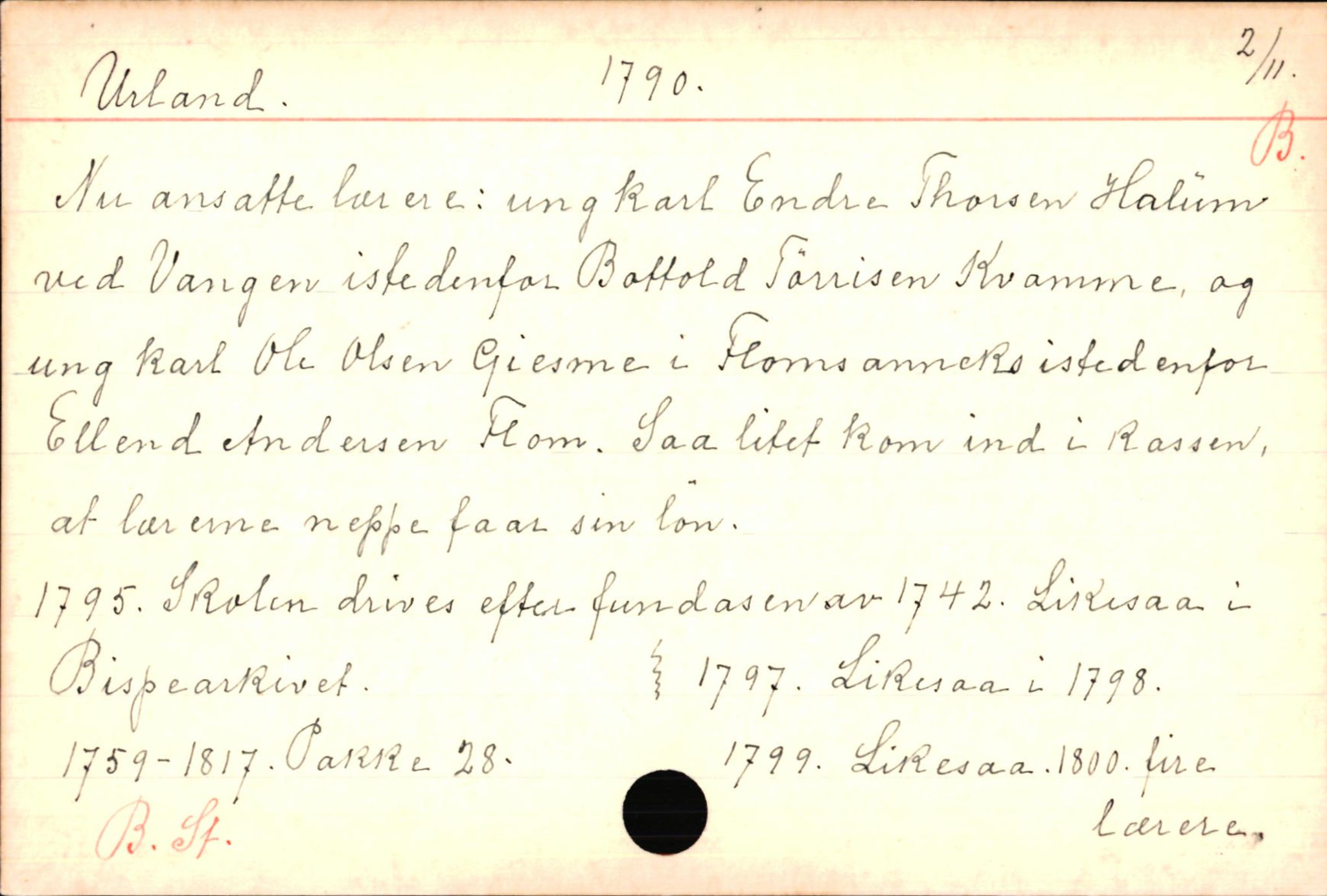 Haugen, Johannes - lærer, AV/SAB-SAB/PA-0036/01/L0001: Om klokkere og lærere, 1521-1904, p. 9173
