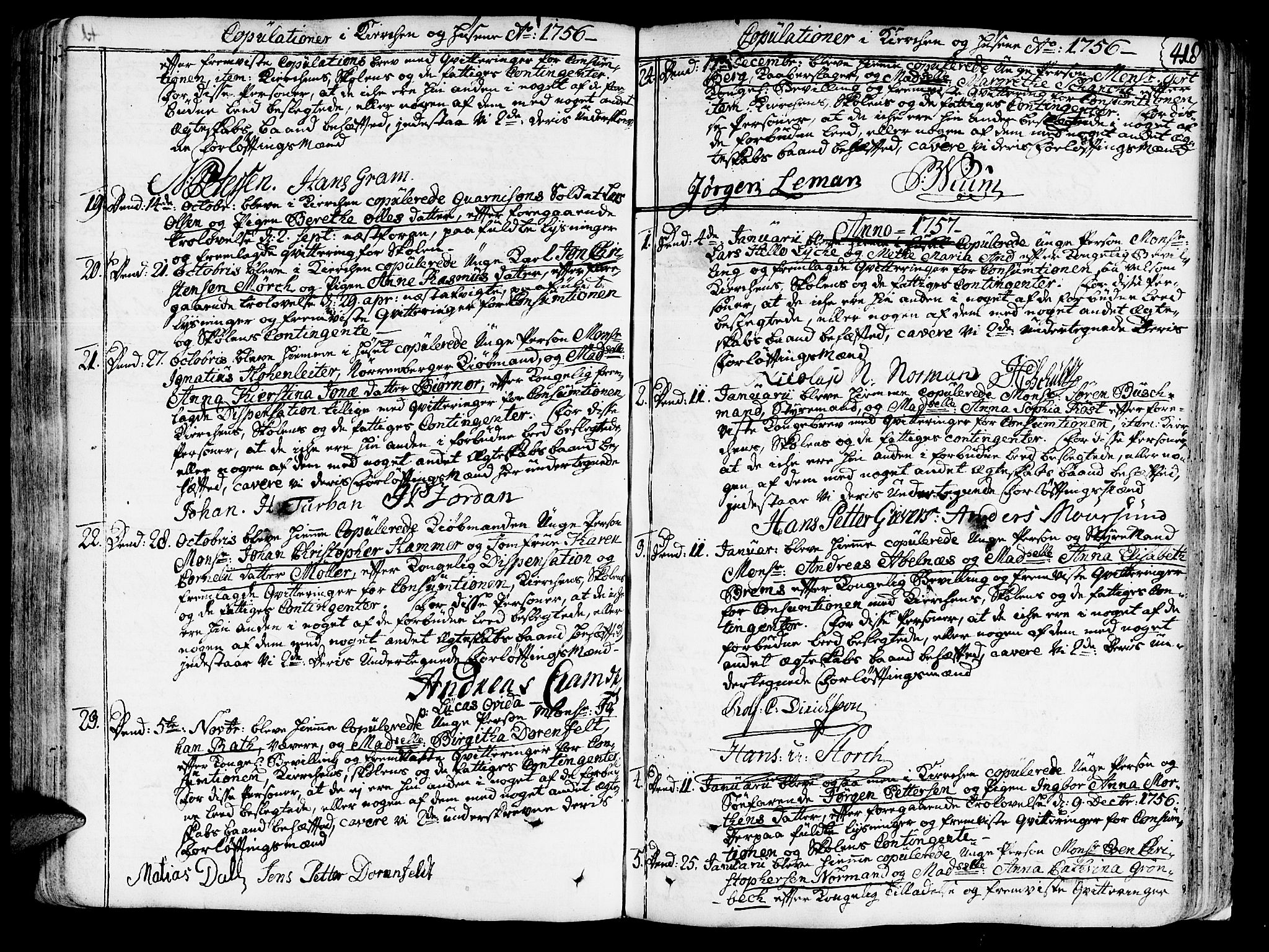 Ministerialprotokoller, klokkerbøker og fødselsregistre - Sør-Trøndelag, SAT/A-1456/602/L0103: Parish register (official) no. 602A01, 1732-1774, p. 418