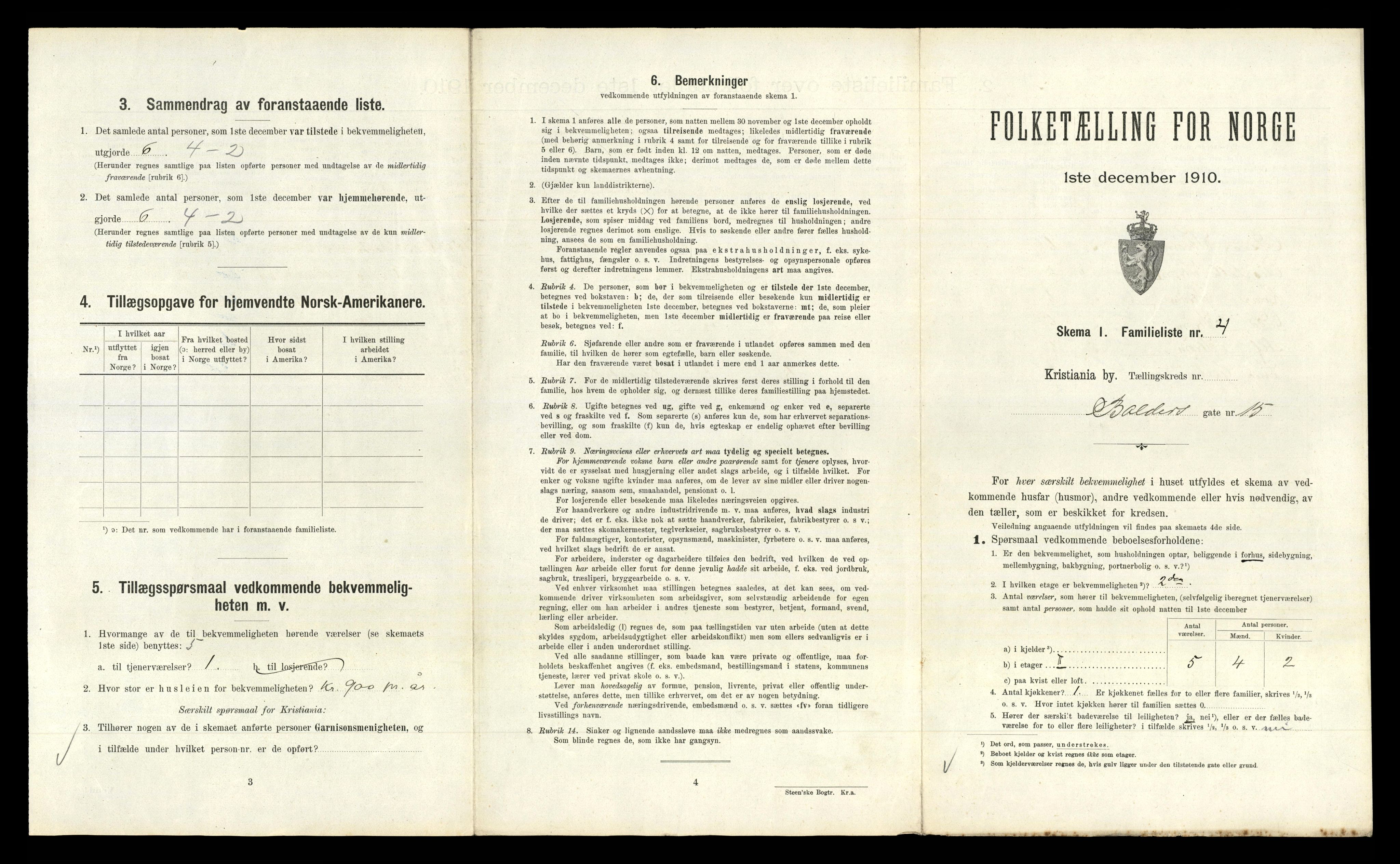 RA, 1910 census for Kristiania, 1910, p. 4469