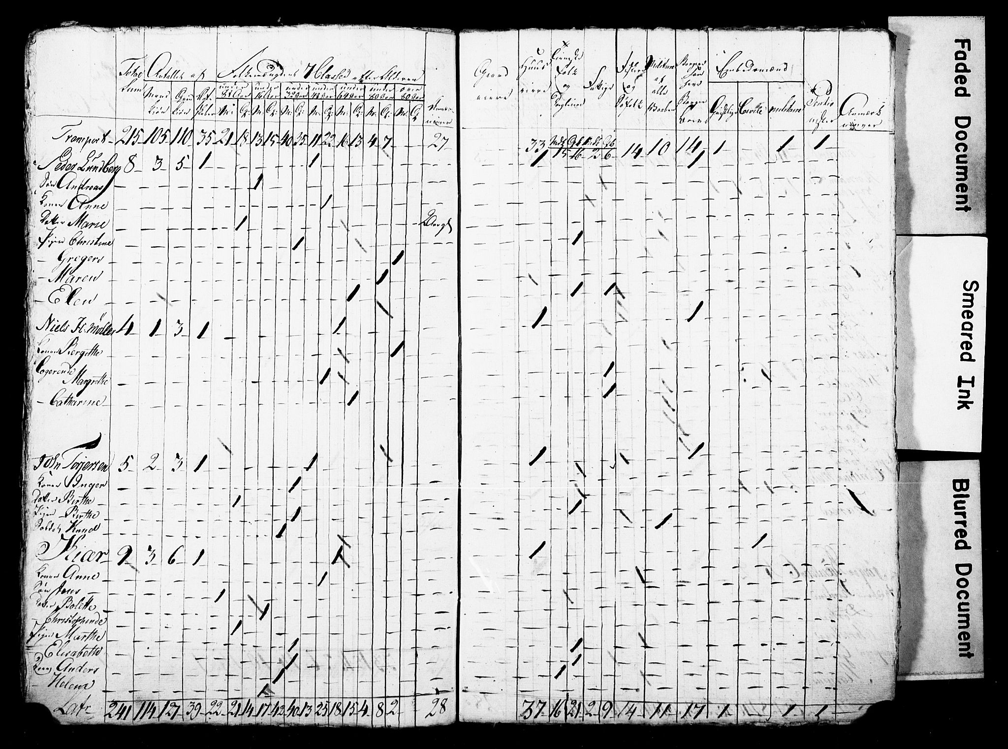 LOK, Census 1815 for Skien, 1815, p. 43