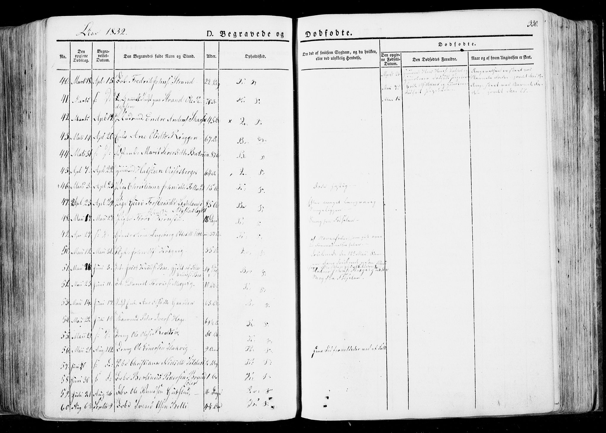 Ministerialprotokoller, klokkerbøker og fødselsregistre - Møre og Romsdal, SAT/A-1454/568/L0803: Parish register (official) no. 568A10, 1830-1853, p. 330