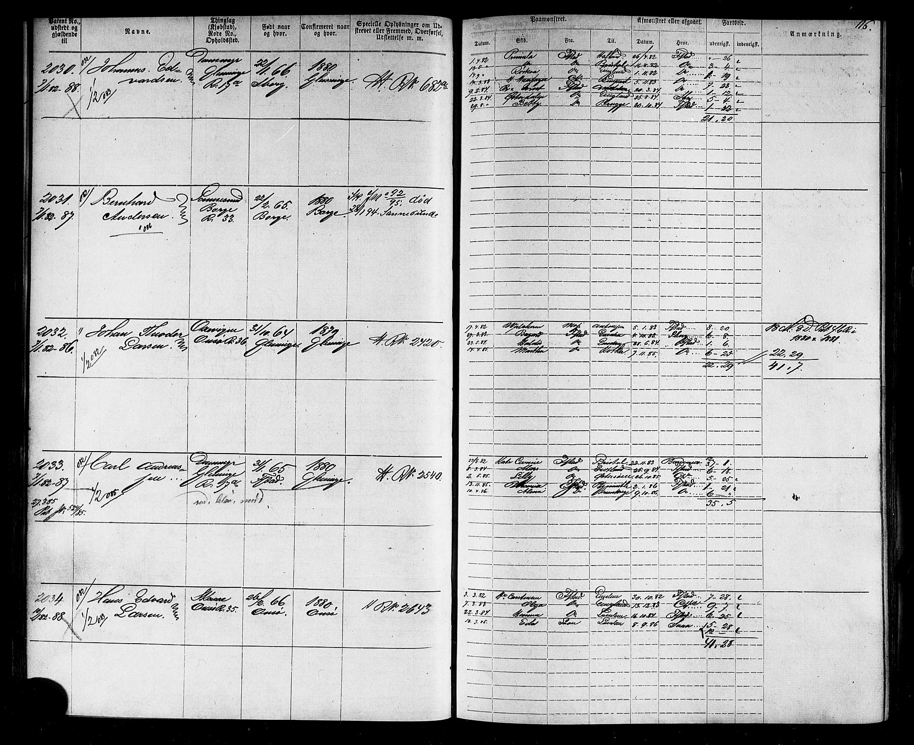 Fredrikstad mønstringskontor, AV/SAO-A-10569b/F/Fc/Fca/L0005: Annotasjonsrulle, 1884-1899, p. 120